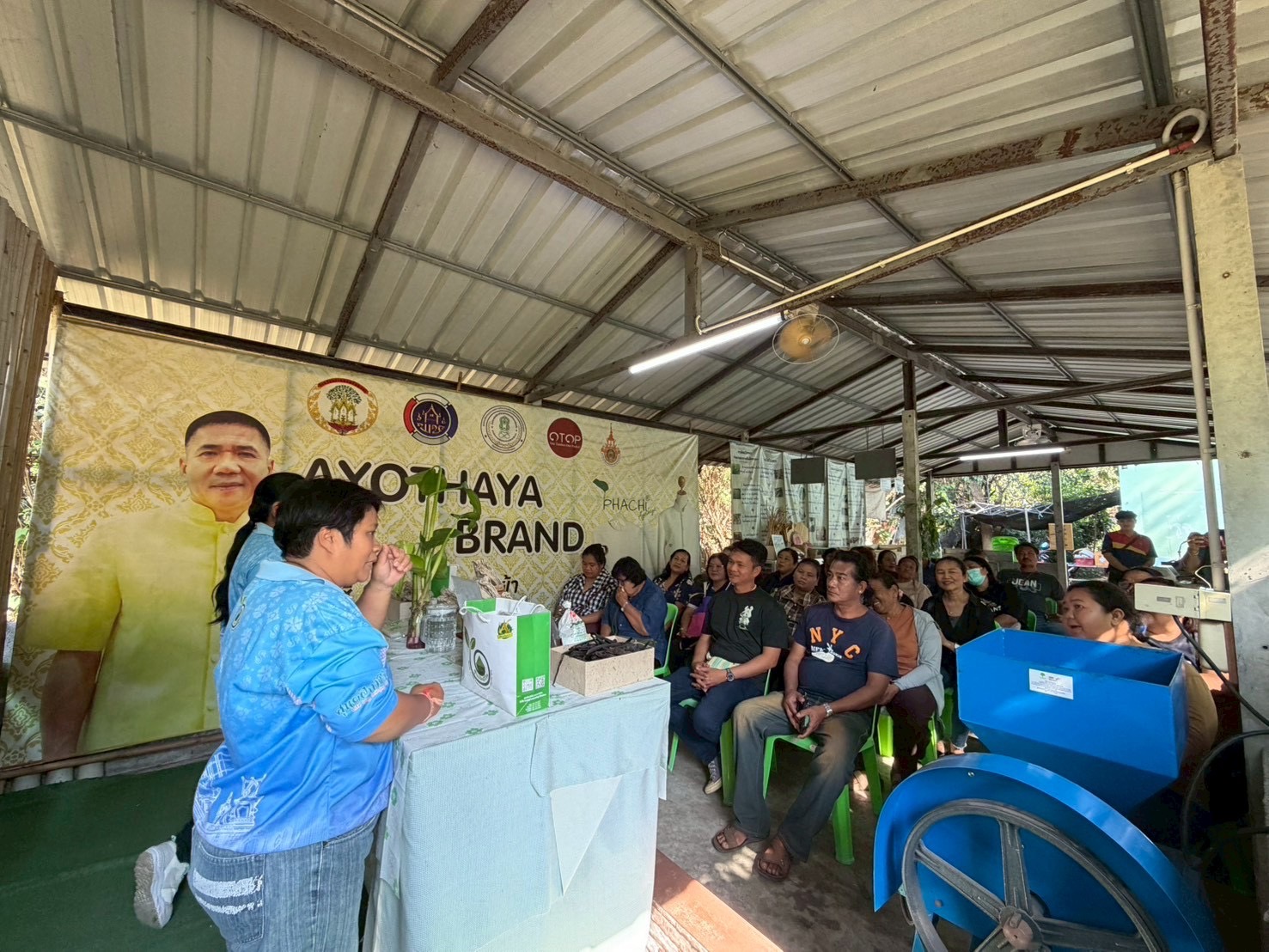 title - ส.ป.ก.พระนครศรีอยุธยา จัดฝึกอบรมเกษตรกรภายใต้โครงการระบบส่งเสริมเกษตรแบบแปลงใหญ่ กิจกรรมส่งเสริมการเกษตรแบบแปลงใหญ่ในเขตปฏิรูปที่ดิน ปีงบประมาณ พ.ศ. ๒๕๖๙ หลักสูตรที่ ๔ เทคนิคการบริหารจัดการกลุ่มแบบครบวงจรและสร้างรายได้จากการแปรรูปสินค้าเกษตรปลอดภัย 