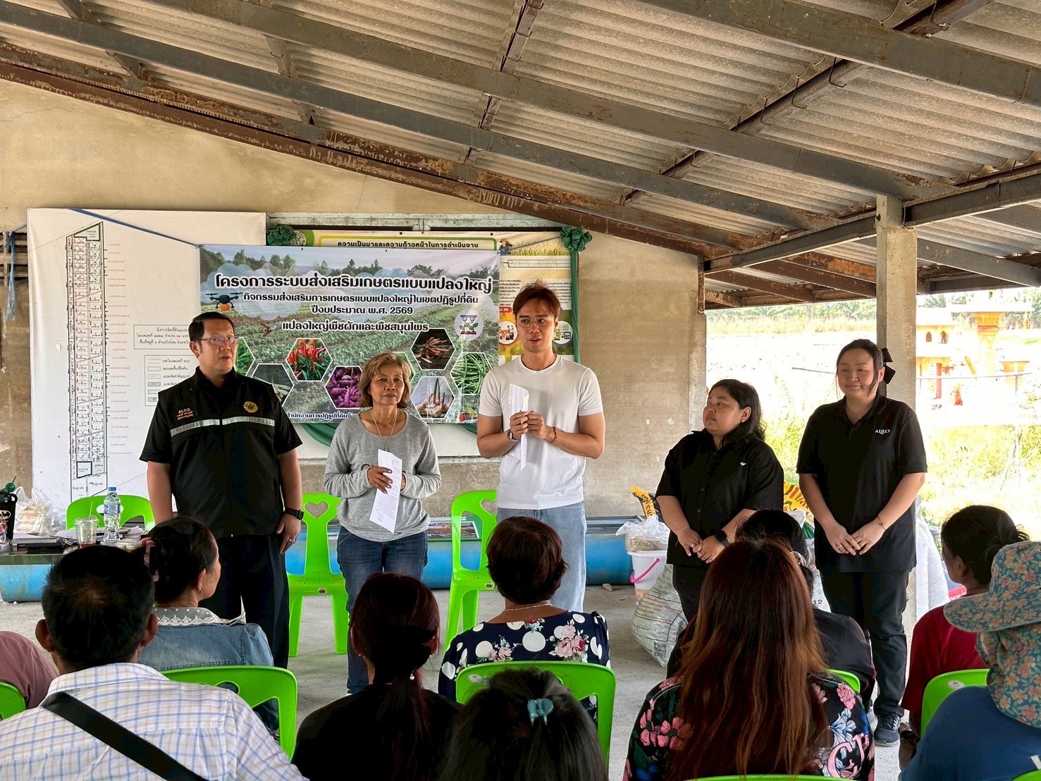 title - ส.ป.ก. พระนครศรีอยุธยา ดำเนินการ จัดฝึกอบรมเกษตรกรภายใต้โครงการระบบส่งเสริมเกษตรแบบแปลงใหญ่ กิจกรรมส่งเสริมการเกษตรแบบแปลงใหญ่ในเขตปฏิรูปที่ดิน ปีงบประมาณ พ.ศ. ๒๕๖๙ หลักสูตรที่ ๕ แนวทางการบริหารจัดการกลุ่มอย่างเป็นระบบแบบครบวงจร