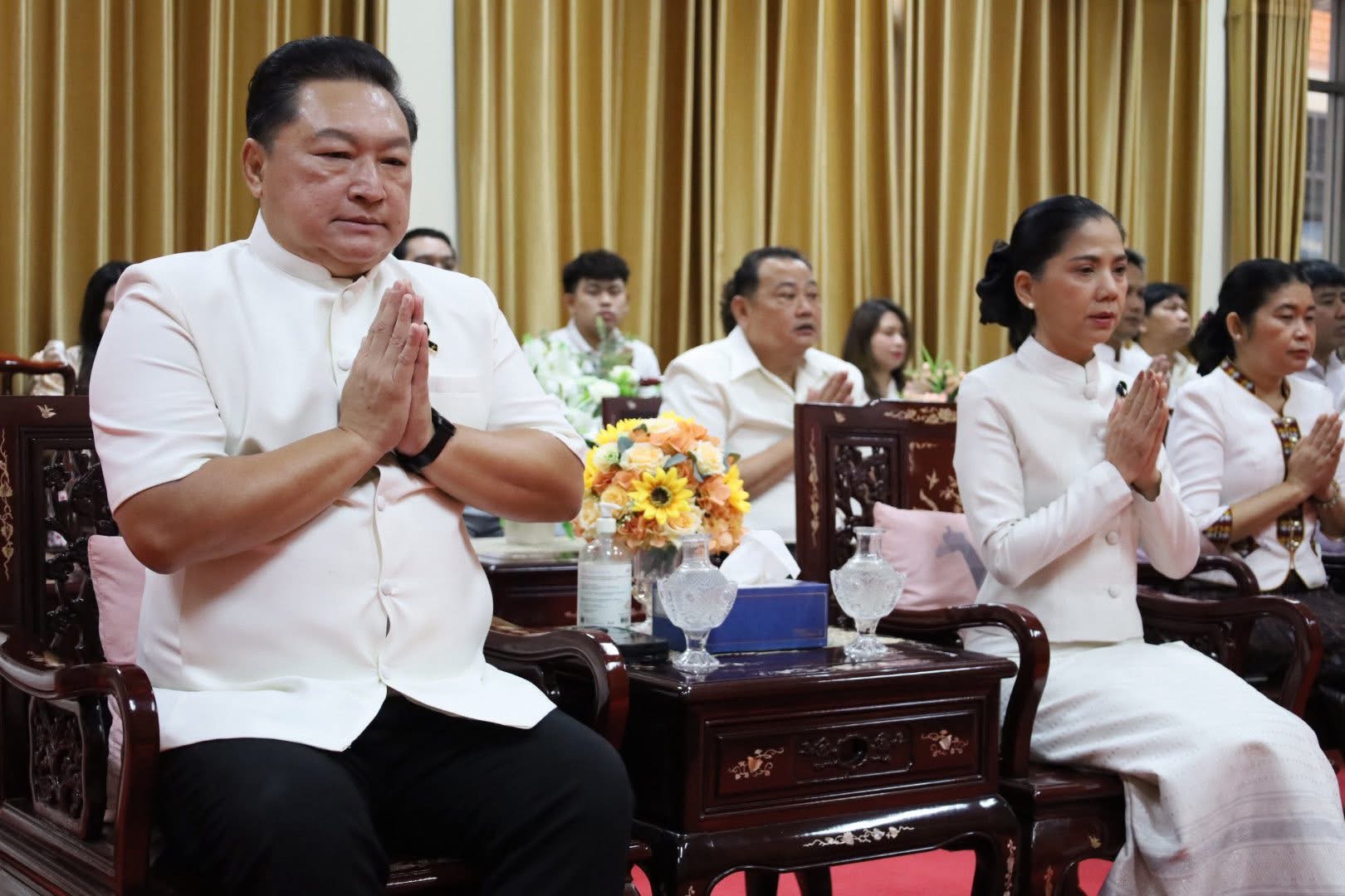 ส.ป.ก.พระนครศรีอยุธยา เข้าร่วมกิจกรรมส่งเสริมพระพุทธศาสนา เนื่องในเทศกาลวันมาฆบูชา ประจำปีงบประมาณ พ.ศ. ณ ศาลาอนุสรณ์ ๑๑๑ ปี วัดกษัตราธิราชวรวิหาร ตำบลบ้านป้อม อำเภอพระนครศรีอยุธยา จังหวัดพระนครศรีอยุธยา