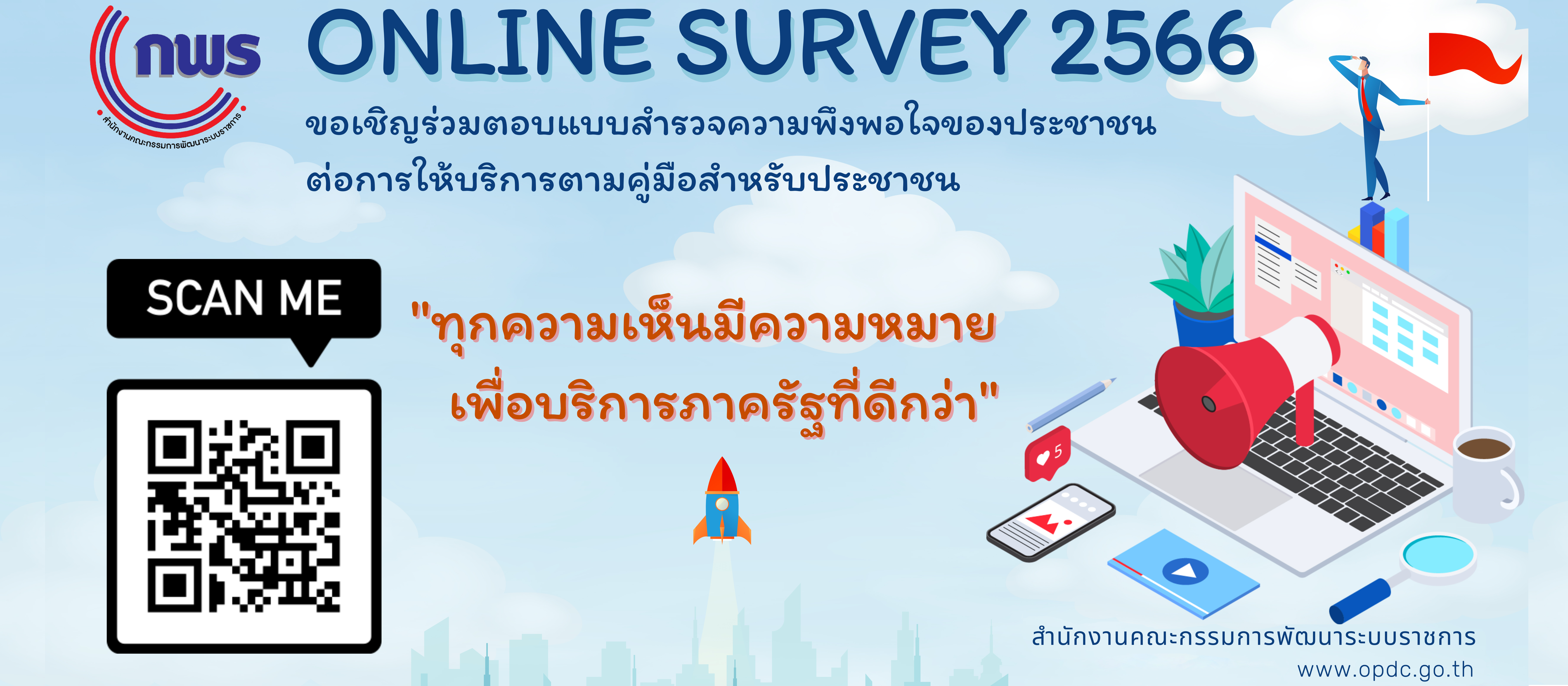 แบบสำรวจความพึงพอใจของประชาชนต่อการให้บริการของหน่วยงานของรัฐ ปี พ.ศ. 2566
