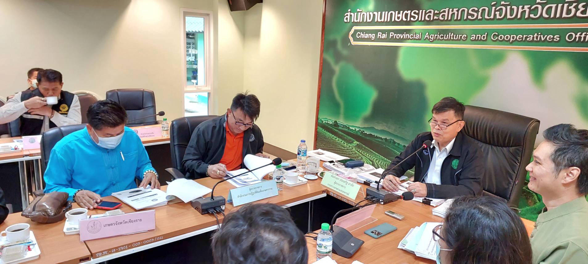 ผู้ตรวจราชการกระทรวงเกษตรและสหกรณ์  เป็นประธานการประชุมติดตามผลการดำเนินงานตามแผนตรวจราชการและการขับเคลื่อนแบบบูรณาการในพื้นที่ของผู้ตรวจราชการกระทรวงเกษตรและสหกรณ์  ปีงบประมาณ พ.ศ. 2566 รอบ 1 ณ จังหวัดเชียงราย  และการตรวจติดตามงานตามแผนการตรวจราชการ ส.ป.ก. ประจำปีงบประมาณ 2566 รอบที่ 1 ของผู้ตรวจราชการกรม