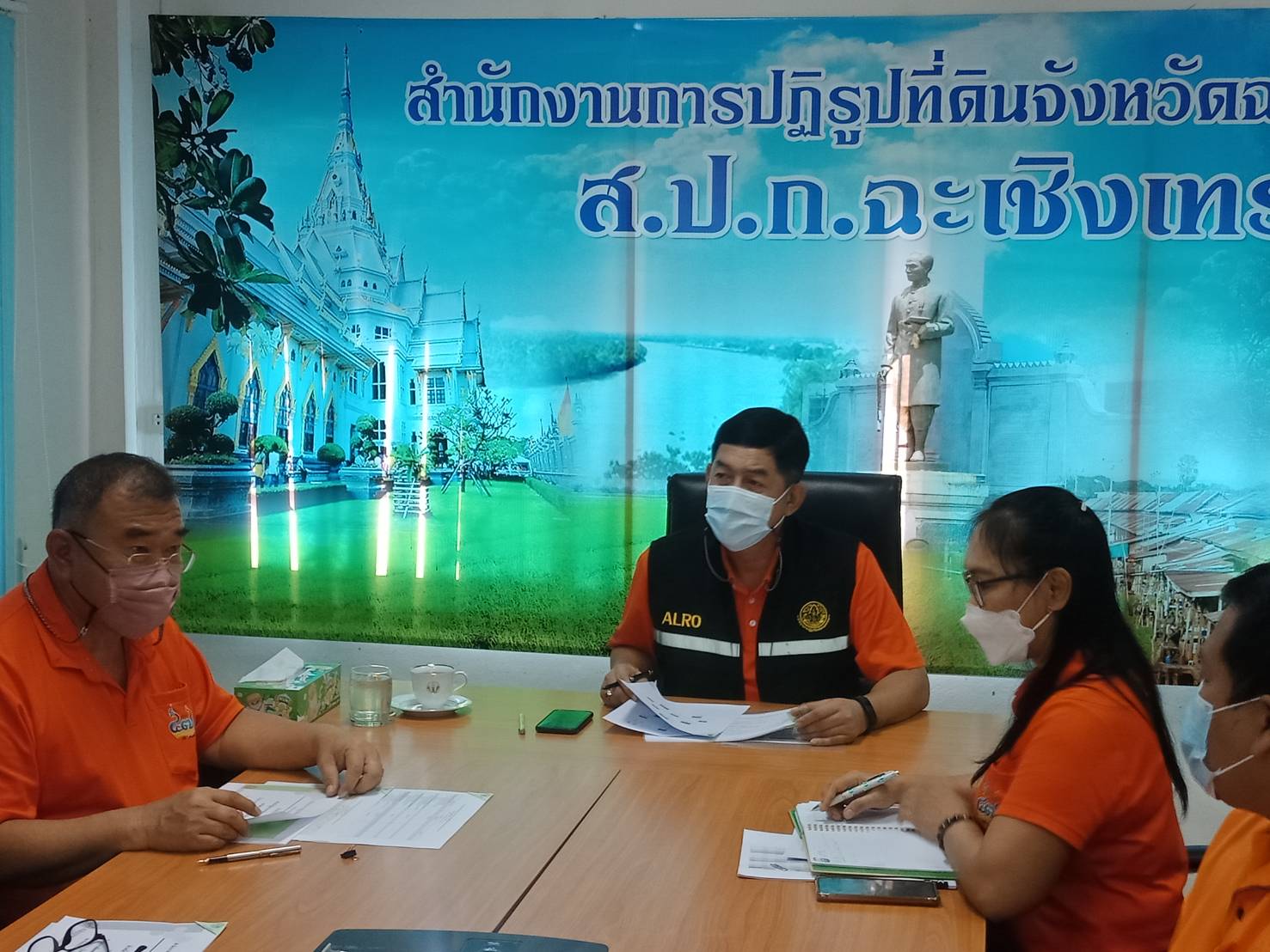 หัวหน้าผู้ตรวจราชการกรม ประชุมตรวจติดตามความก้าวหน้าผลการดำเนินงานตามแผนการตรวจราชการ ประจำปีงบประมาณ พ.ศ. ๒๕๖๕ รอบที่ 2 จังหวัดฉะเชิงเทรา