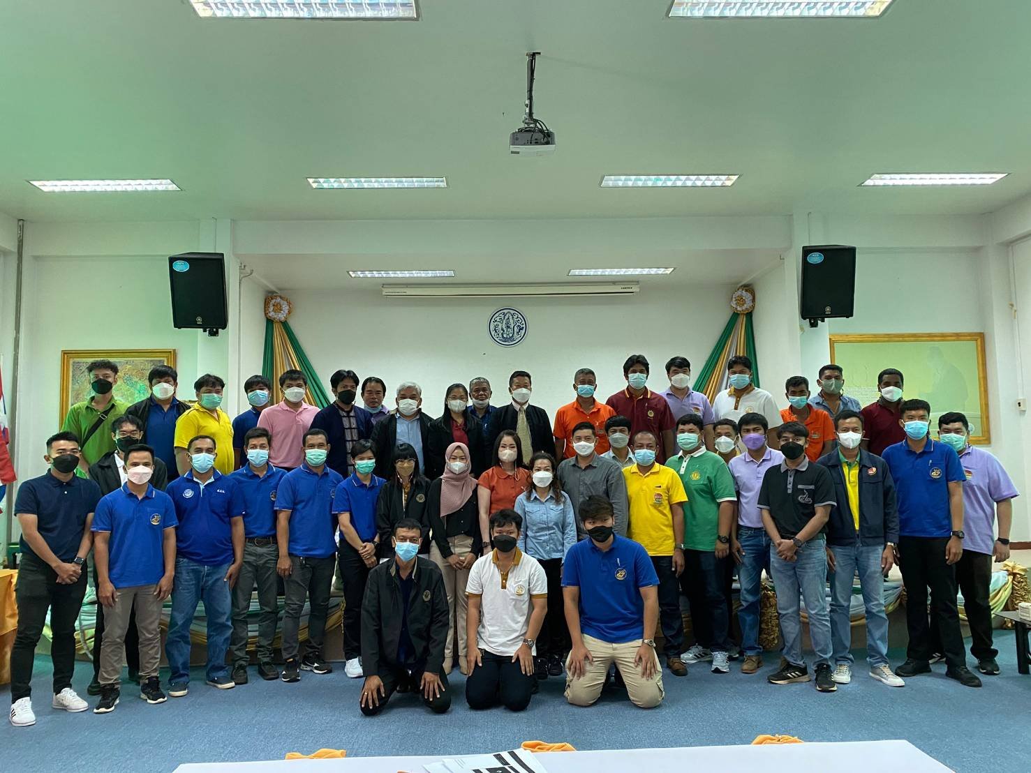 พิธีเปิดโครงการอบรมเชิงปฏิบัติการ หลักสูตร การสำรวจรังวัดแปลงที่ดินโดยแผนที่ชั้นหนึ่ง ด้วยระบบโครงข่ายการรังวัดด้วยดาวเทียมแบบจลน์ (RTK GNSS Network) และการรายงานผลการสำรวจรังวัดออนไลน์ ประจำปีงบประมาณ 2565