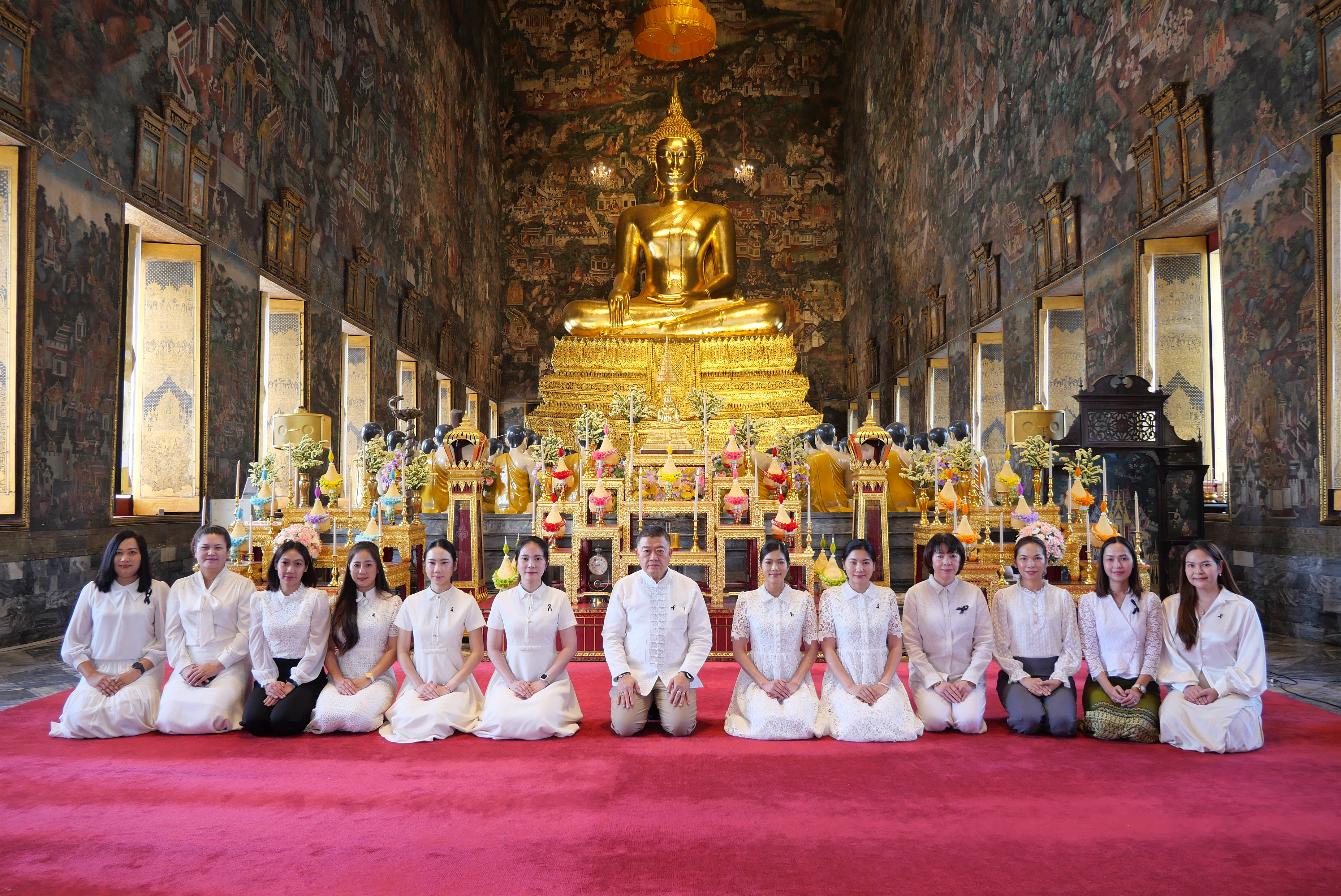 ปลัดกระทรวงเกษตรและสหกรณ์ พร้อมด้วยคณะผู้จัดเตรียมงานพระราชพิธีพืชมงคลจรดพระนังคัลแรกนาขวัญ ประจำปี ๒๕๖๙ ทำบุญถวายผ้าไตรและเครื่องไทยธรรม