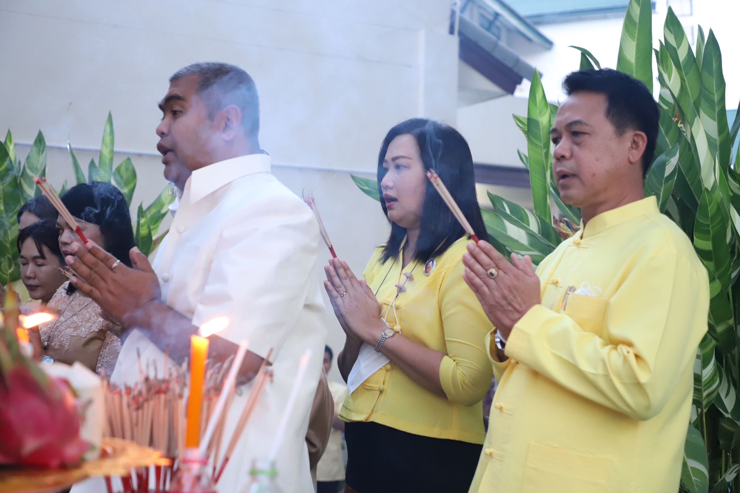 ส.ป.ก. จัดพิธีทำบุญถวายภัตตาหารเพลแด่พระสงฆ์ เนื่องในโอกาสต้อนรับปีใหม่ พ.ศ. 2567