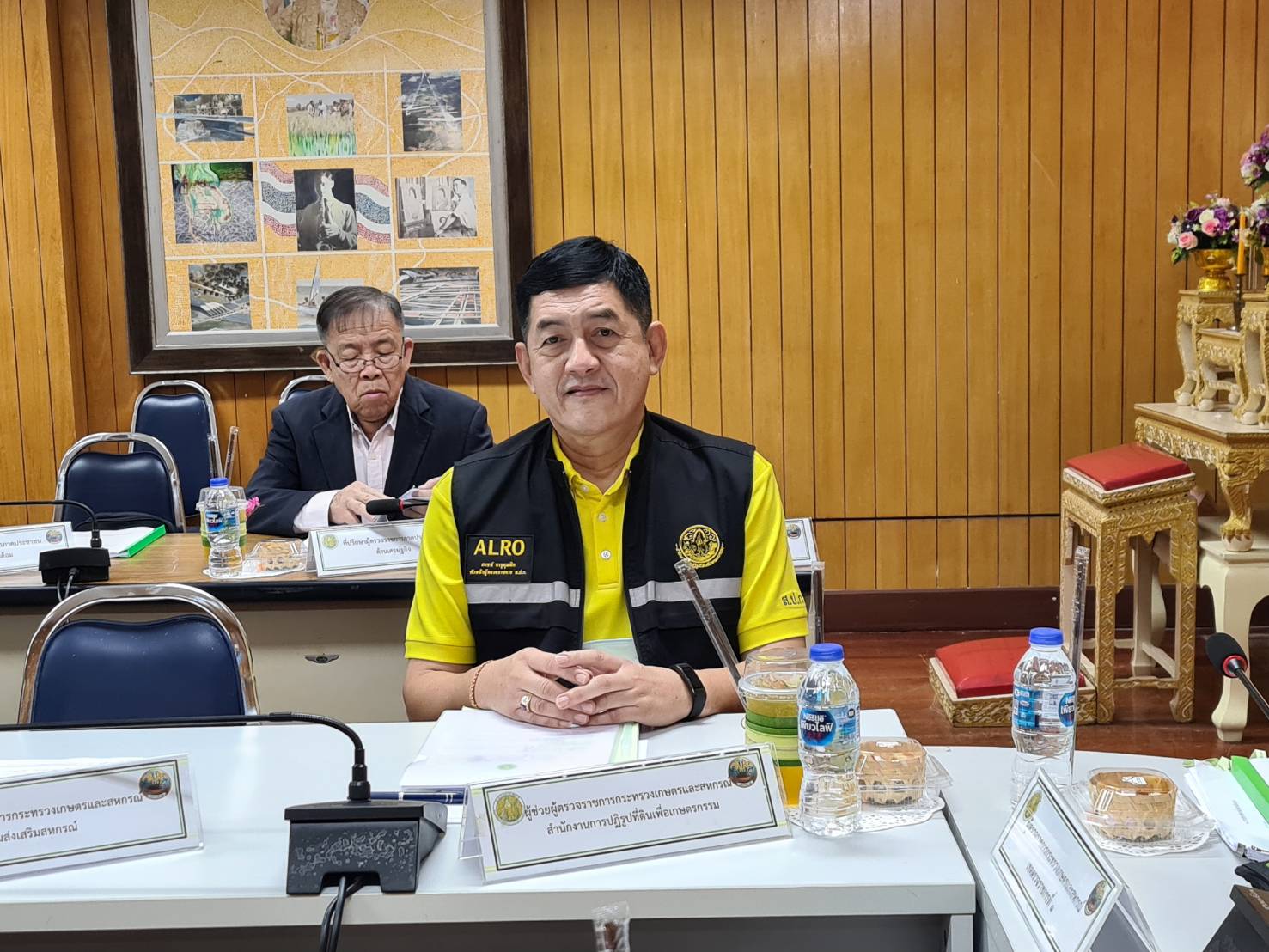หัวหน้าผู้ตรวจราชการ ส.ป.ก. เข้าร่วมการประชุมตรวจติดตามผลการดำเนินงานตามแผนการตรวจราชการฯ ในพื้นที่ของผู้ตรวจราชการกระทรวงเกษตรและสหกรณ์ รอบที่ 2/2566 เขต 1 จังหวัดอ่างทอง