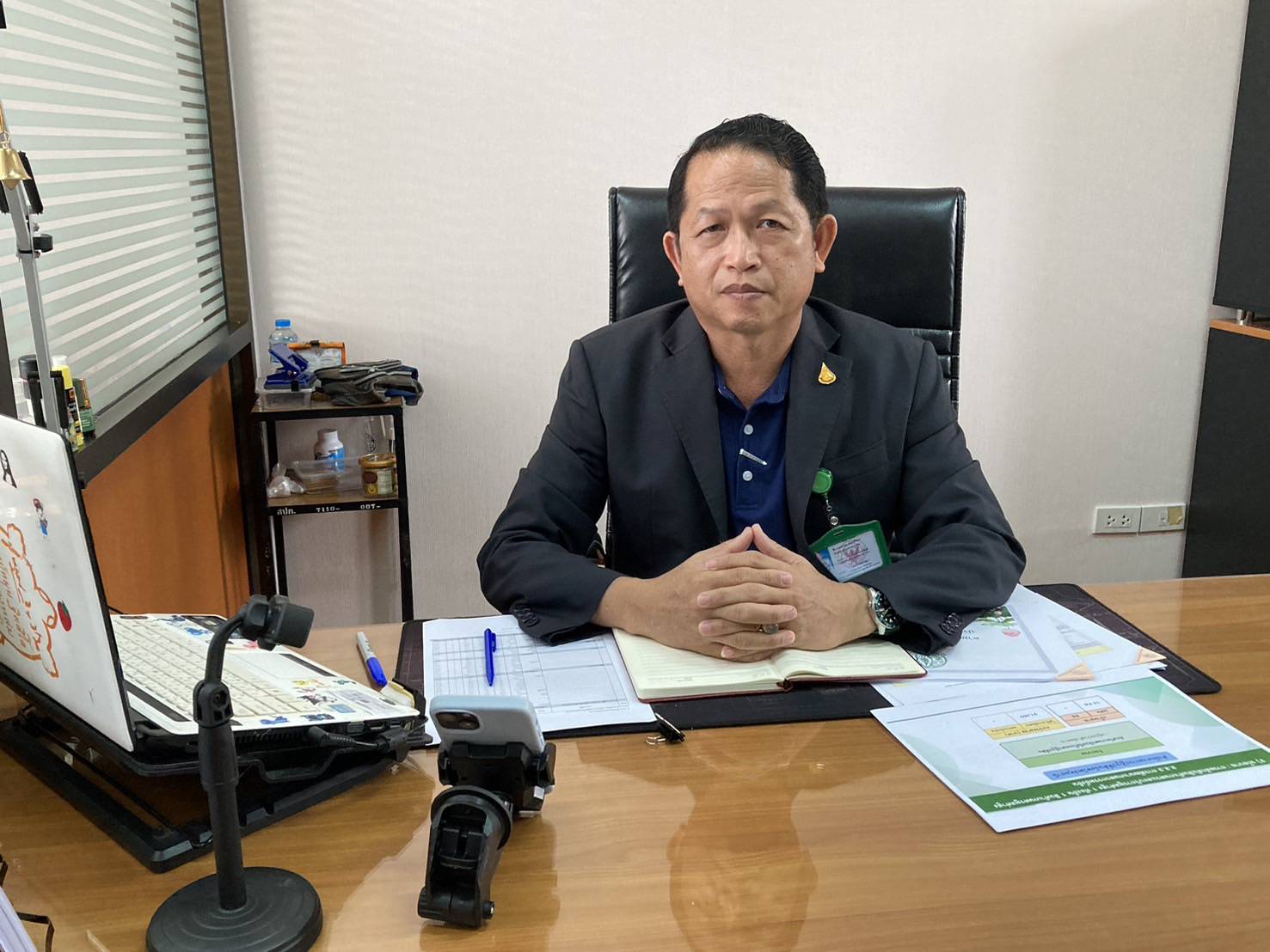ผู้ตรวจราชการ ส.ป.ก. เข้าร่วมประชุมการตรวจติดตามผลการดำเนินงานตามแผนการตรวจราชการกระทรวงเกษตรและสหกรณ์ ของผู้ตรวจราชการกระทรวงเกษตรและสหกรณ์ เขตตรวจราชการที่ 2 ประจำปีงบประมาณ พ.ศ. 2567 รอบที่ 1 จังหวัดปทุมธานี ผ่านสื่ออิเล็กทรอนิกส์ระบบการประชุมทางไกล Zoom Cloud Meetings
