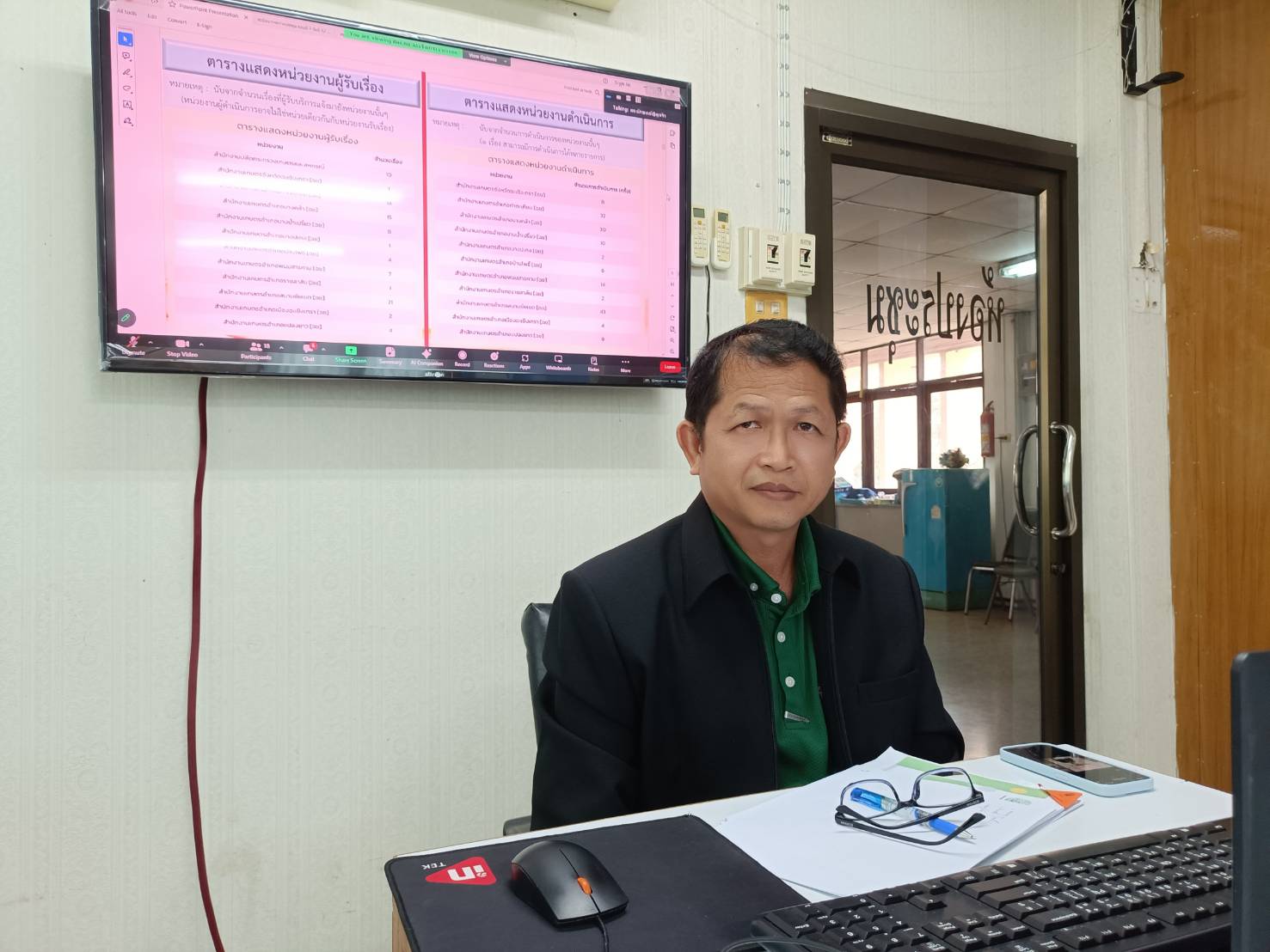 ผู้ตรวจราชการ ส.ป.ก. เข้าร่วมประชุมการตรวจติดตามการปฏิบัติราชการของส่วนราชการในสังกัดกระทรวงเกษตรและสหกรณ์ ตามแผนการตรวจราชการและการขับเคลื่อนแบบบูรณาการในพื้นที่ของผู้ตรวจราชการกระทรวงเกษตรและสหกรณ์ ประจำปีงบประมาณ พ.ศ. 2567 รอบที่ 1 เขตตรวจราชการที่ 8 จังหวัดฉะเชิงเทรา โดยประชุมทางไกลระบบออนไลน์ผ่านสื่ออิเล็กทรอนิกส์ (Application Zoom Meeting)