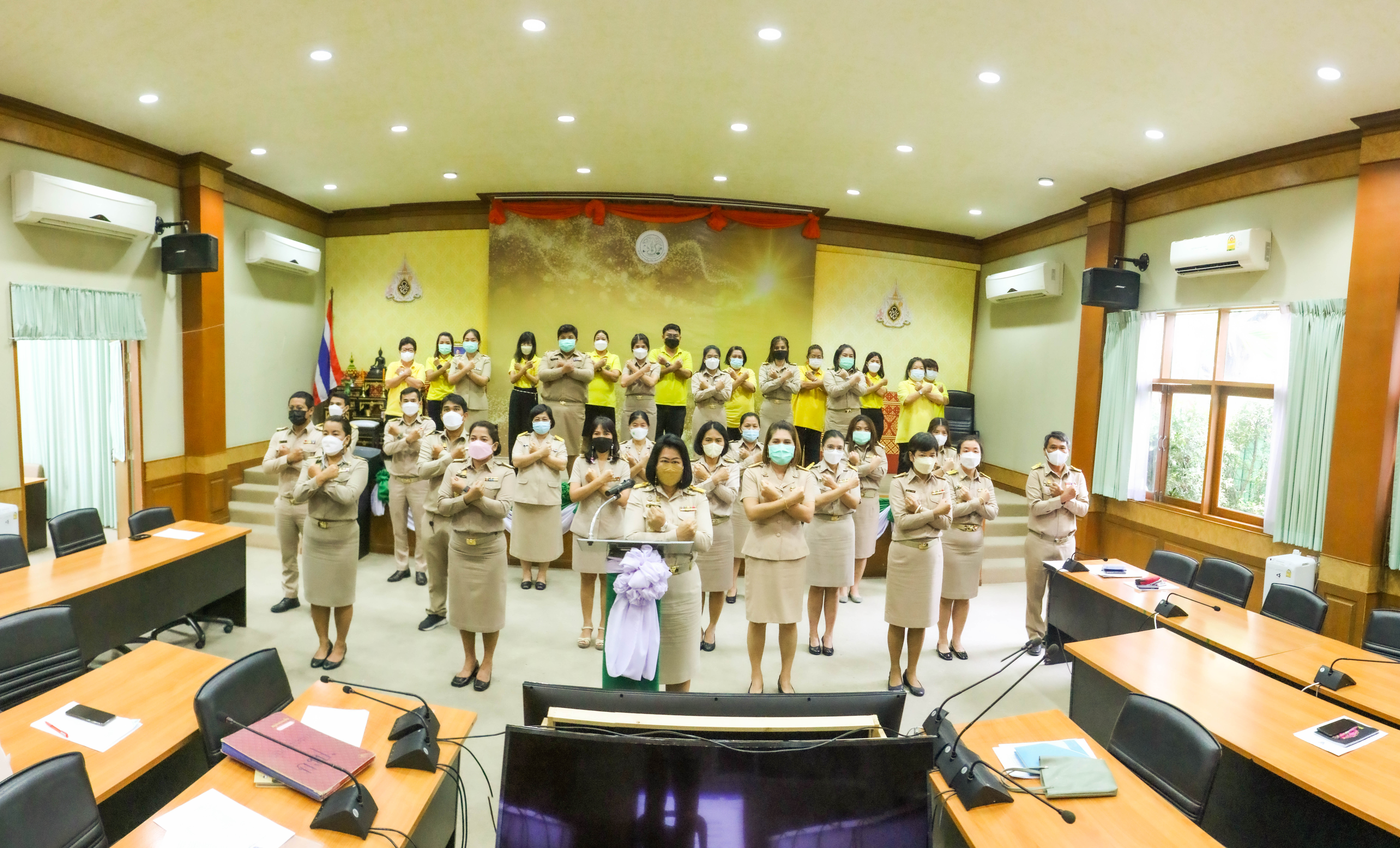 สำนักบริหารกลาง ประกาศเจตนารมณ์เป็นองค์กรคุณธรรม ประจำปีงบประมาณ พ.ศ. 2565