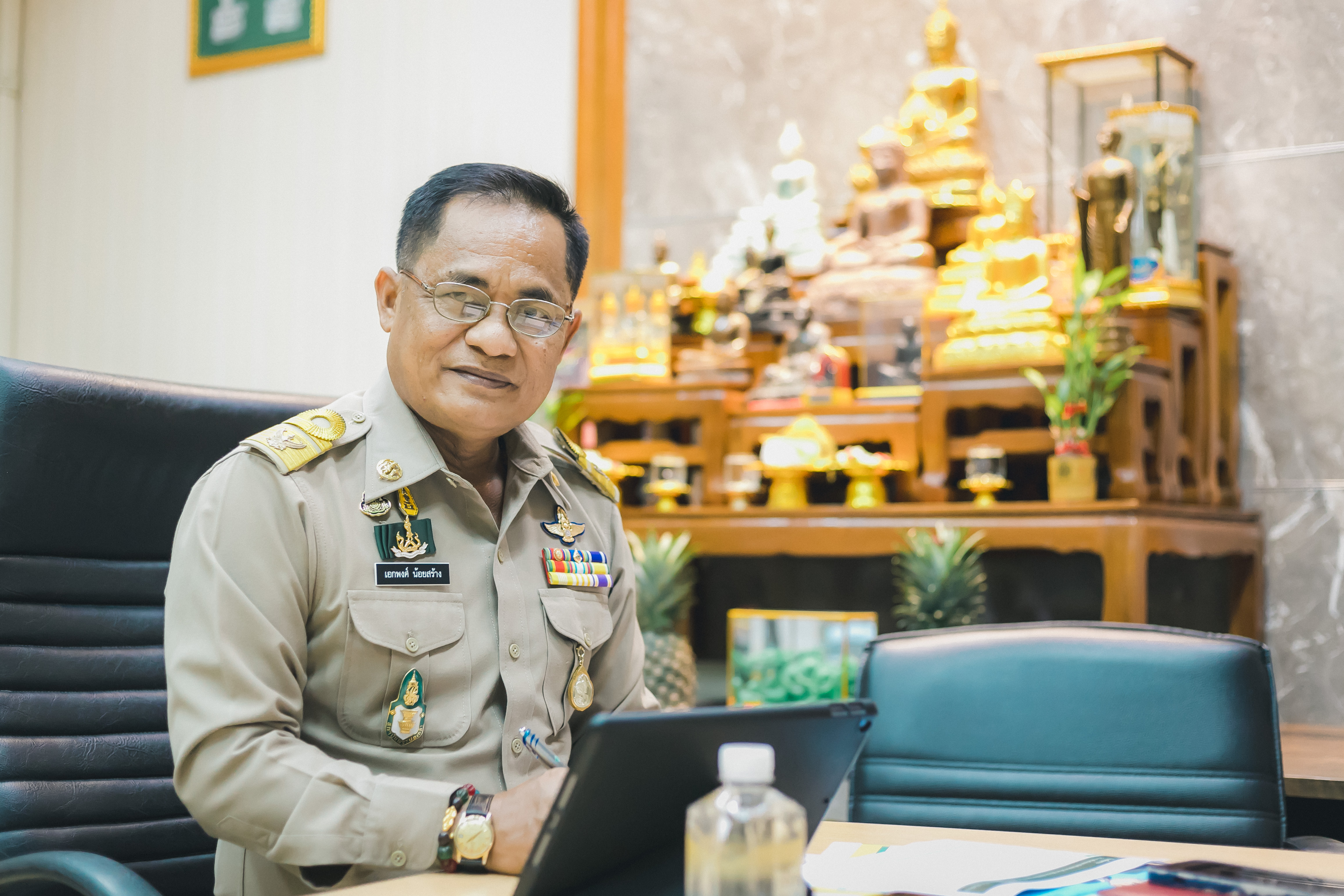 รองเลขาธิการ ส.ป.ก. ร่วมประชุมหารือแนวทางการส่งเสริมการปลูกต้นพลังงานในพื้นที่นาดอน