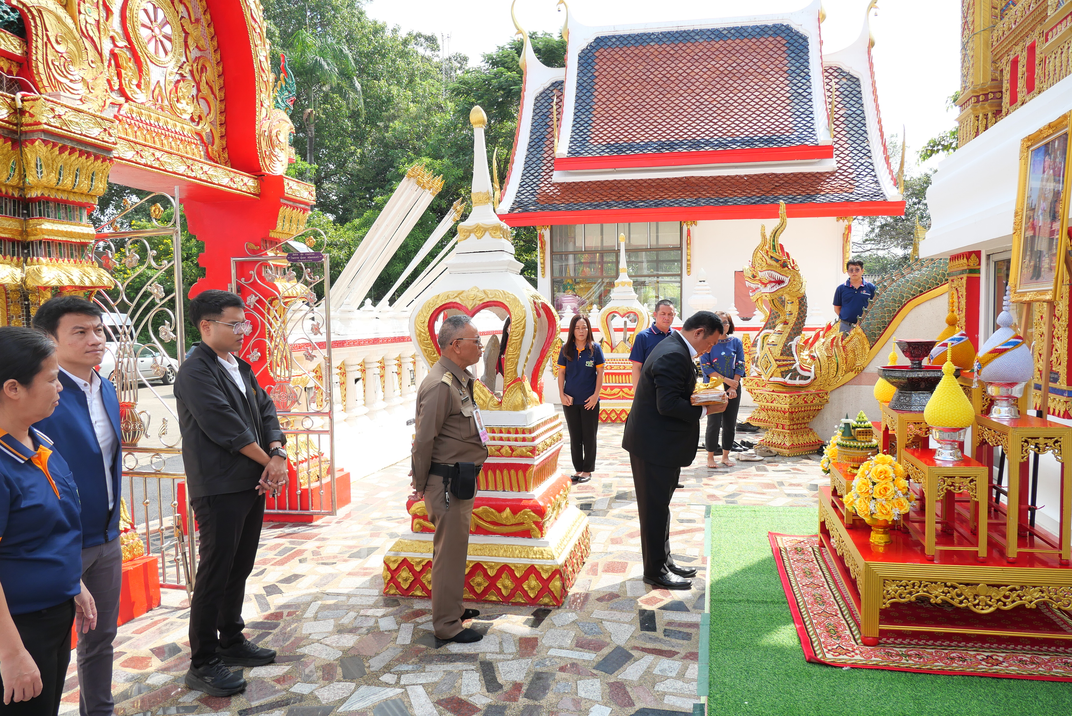ส.ป.ก. เตรียมความพร้อม และซักซ้อมพิธีการถวายผ้าพระกฐินพระราชทาน  ณ วัดปุรณาวาส แขวงศาลาธรรมสพน์ เขตทวีวัฒนา กรุงเทพมหานคร (ข่าวแชร์)