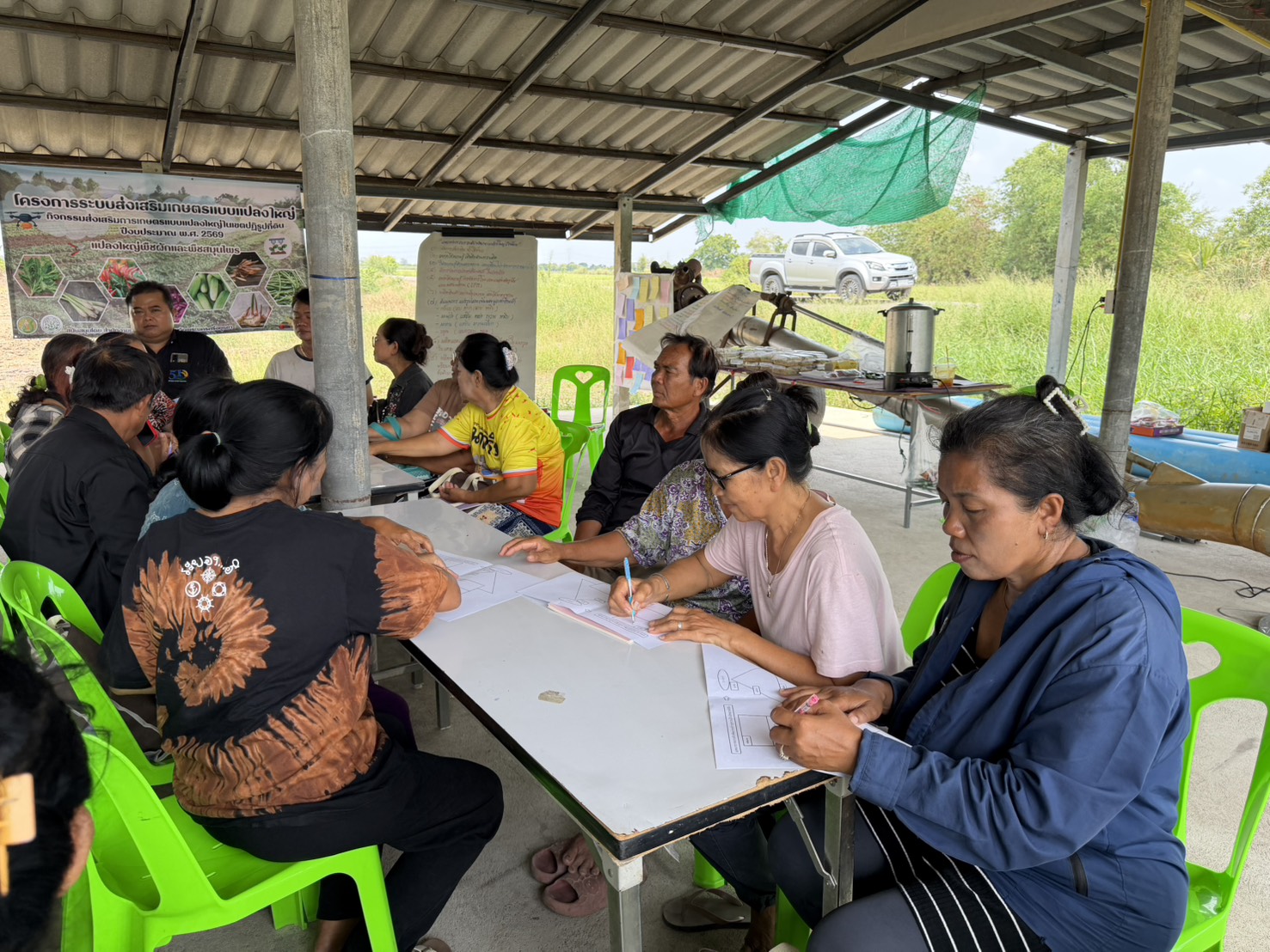 title - ส.ป.ก.พระนครศรีอยุธยา จัดฝึกอบรมเกษตรกรภายใต้โครงการระบบส่งเสริมเกษตรแบบแปลงใหญ่ กิจกรรมส่งเสริมการเกษตรแบบแปลงใหญ่ในเขตปฏิรูปที่ดิน ปีงบประมาณ พ.ศ. ๒๕๖๙ หลักสูตรที่ ๘ จัดทำเวทีสรุปผลการดำเนินงานและมอบปัจจัยการผลิต 