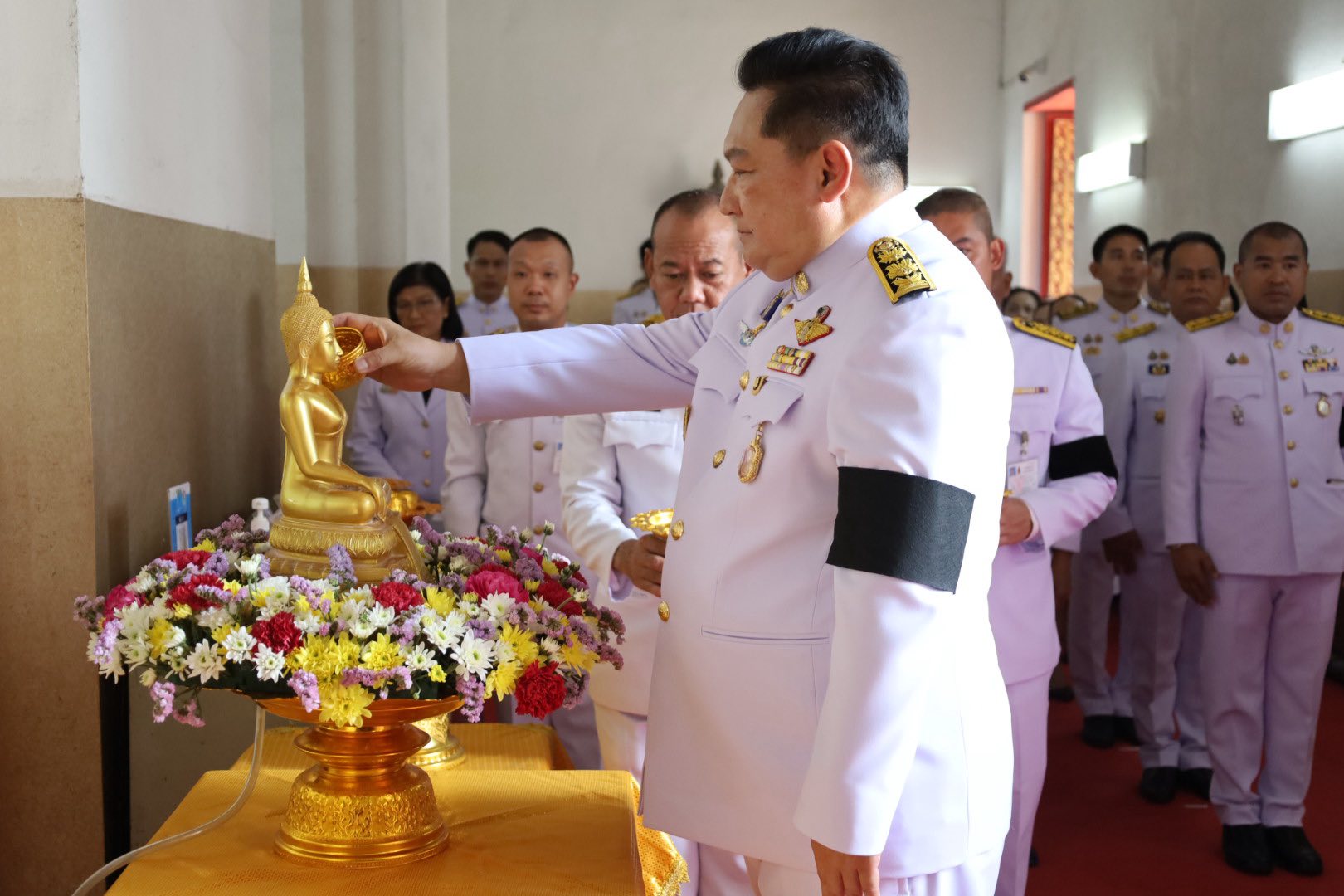 title - ปฏิรูปที่ดินจังหวัดพระนครศรีอยุธยา เข้าร่วมพิธีถวายเครื่องราชสักการะ เนื่องในพระราชพิธีสงกรานต์ พุทธศักราช ๒๕๖๙ เพื่อถวายเป็นพุทธบูชาณ เจดียสถานต่าง ๆ  
