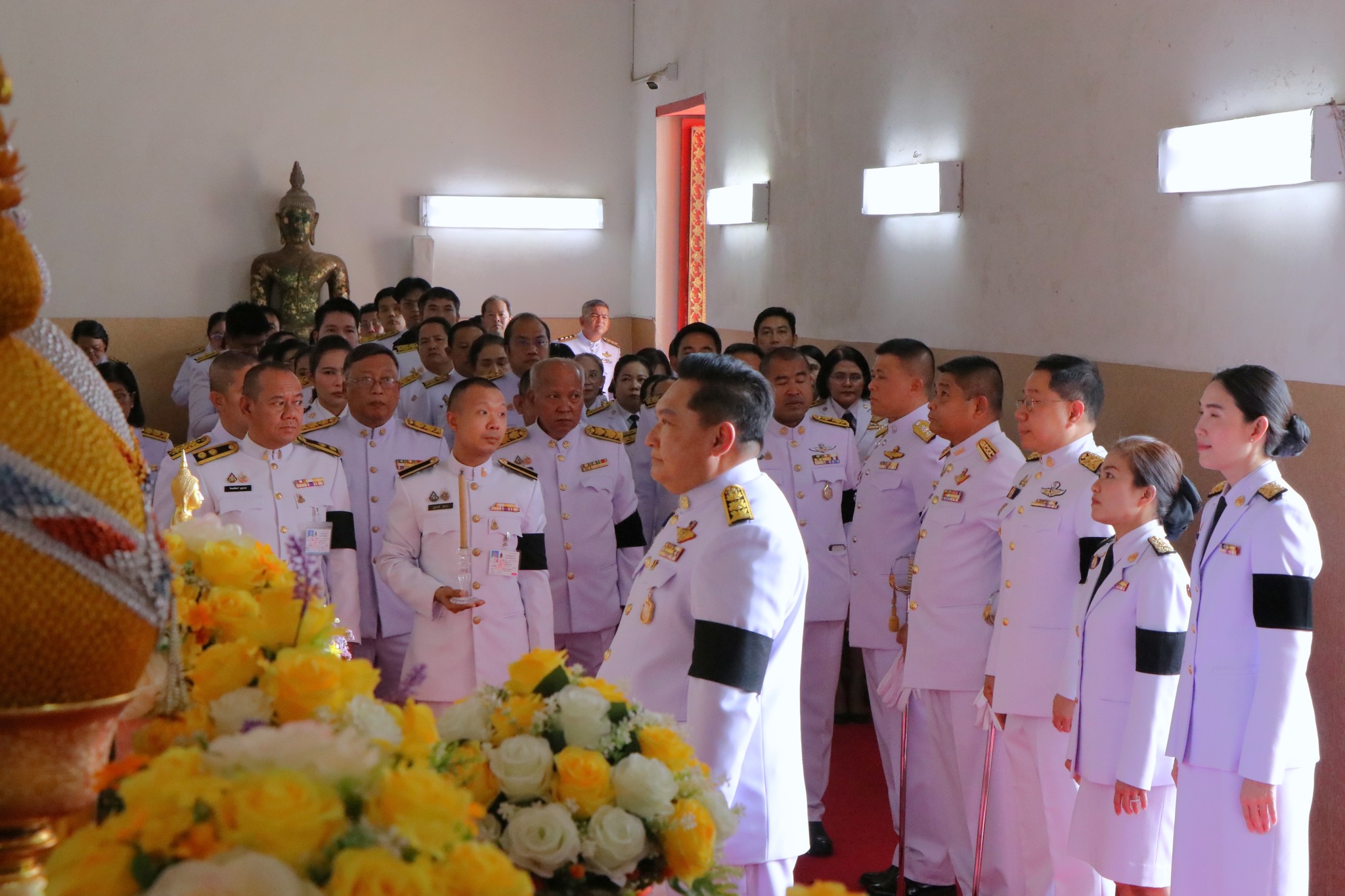 title - ปฏิรูปที่ดินจังหวัดพระนครศรีอยุธยา เข้าร่วมพิธีถวายเครื่องราชสักการะ เนื่องในพระราชพิธีสงกรานต์ พุทธศักราช ๒๕๖๙ เพื่อถวายเป็นพุทธบูชาณ เจดียสถานต่าง ๆ  