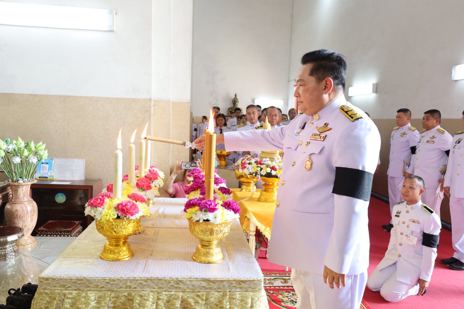title - ปฏิรูปที่ดินจังหวัดพระนครศรีอยุธยา เข้าร่วมพิธีถวายเครื่องราชสักการะ เนื่องในพระราชพิธีสงกรานต์ พุทธศักราช ๒๕๖๙ เพื่อถวายเป็นพุทธบูชาณ เจดียสถานต่าง ๆ  
