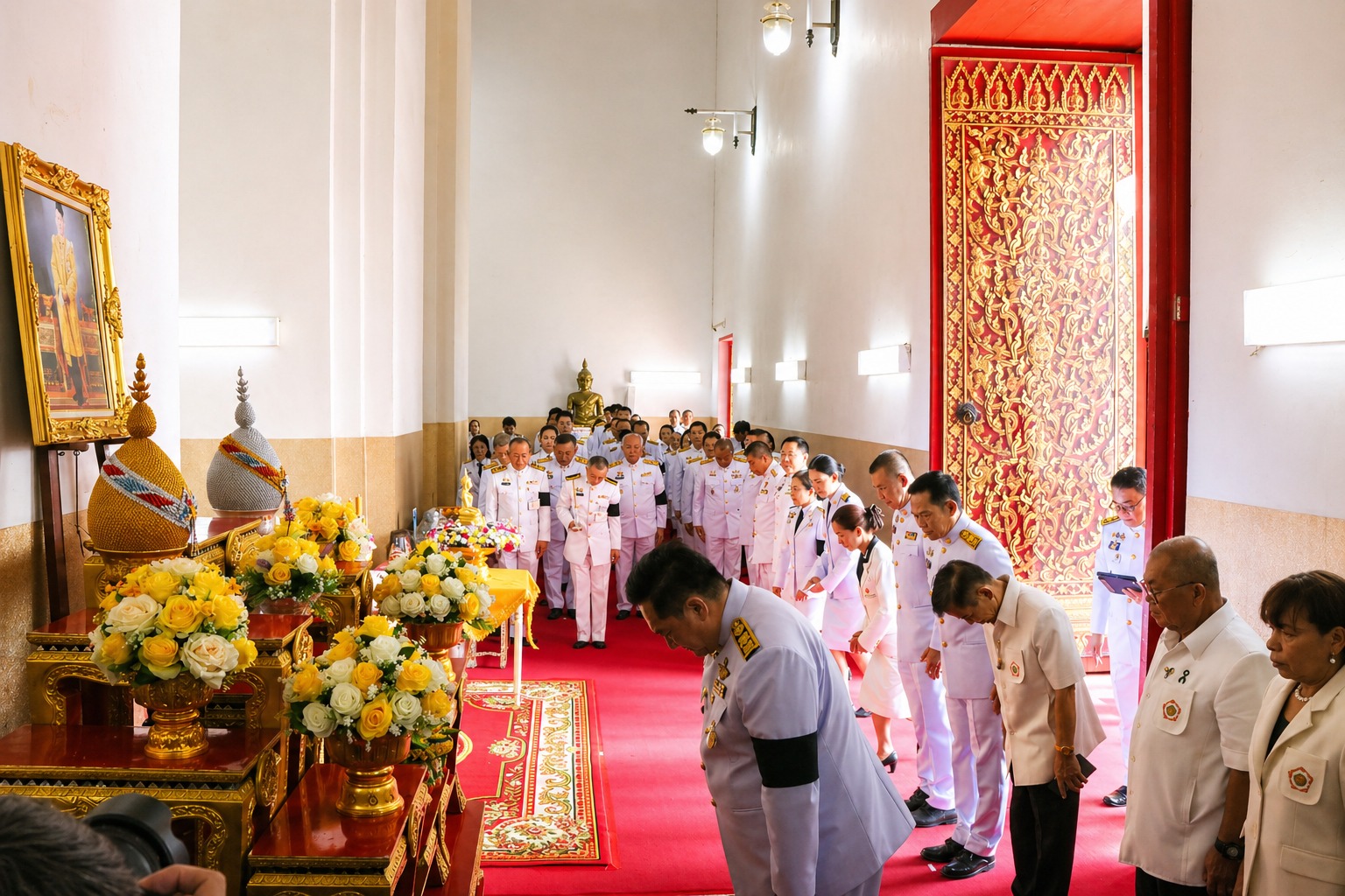 title - ปฏิรูปที่ดินจังหวัดพระนครศรีอยุธยา เข้าร่วมพิธีถวายเครื่องราชสักการะ เนื่องในพระราชพิธีสงกรานต์ พุทธศักราช ๒๕๖๙ เพื่อถวายเป็นพุทธบูชาณ เจดียสถานต่าง ๆ  