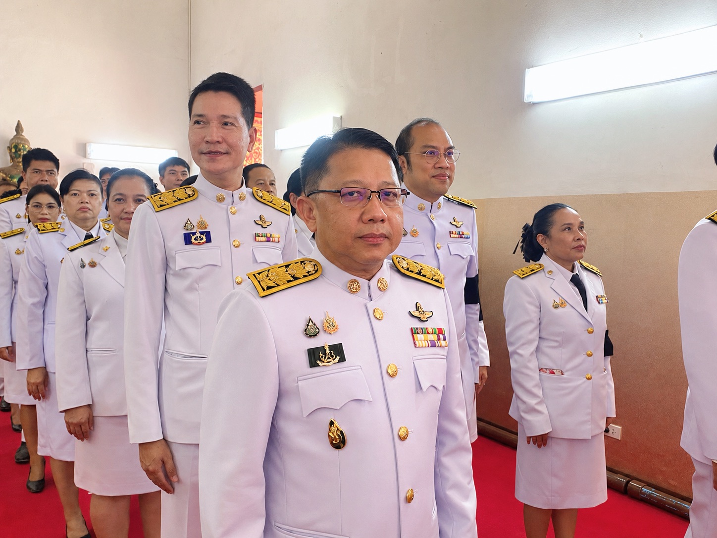 title - ปฏิรูปที่ดินจังหวัดพระนครศรีอยุธยา เข้าร่วมพิธีถวายเครื่องราชสักการะ เนื่องในพระราชพิธีสงกรานต์ พุทธศักราช ๒๕๖๙ เพื่อถวายเป็นพุทธบูชาณ เจดียสถานต่าง ๆ  