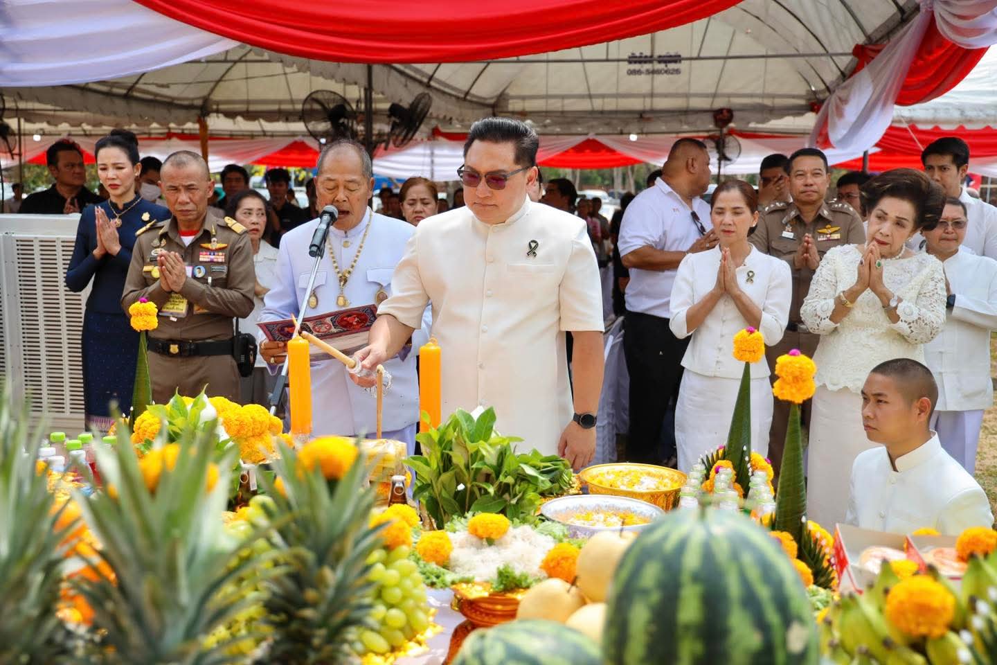 title - ส.ป.ก.พระนครศรีอยุธยา ร่วมพิธีบำเพ็ญกุศลเนื่องในวันคล้ายวันสวรรคตของพระบาทสมเด็จพระนเรศวรมหาราช ประจำปี ๒๕๖๙