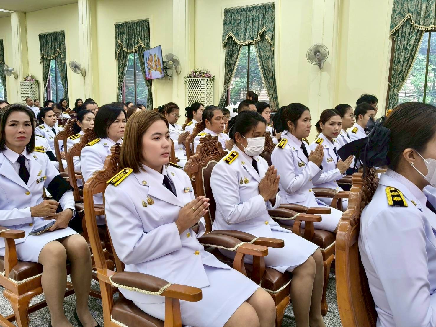 title - ส.ป.ก.พระนครศรีอยุธยา เข้าร่วมพิธีบำเพ็ญพระกุศลพระพิธีธรรมสวดพระอภิธรรมพระศพ สมเด็จพระเจ้าลูกเธอ เจ้าฟ้าพัชรกิติยาภา นเรนทิราเทพยวดี กรมหลวงราชสาริณีสิริพัชร มหาวัชรราชธิดา