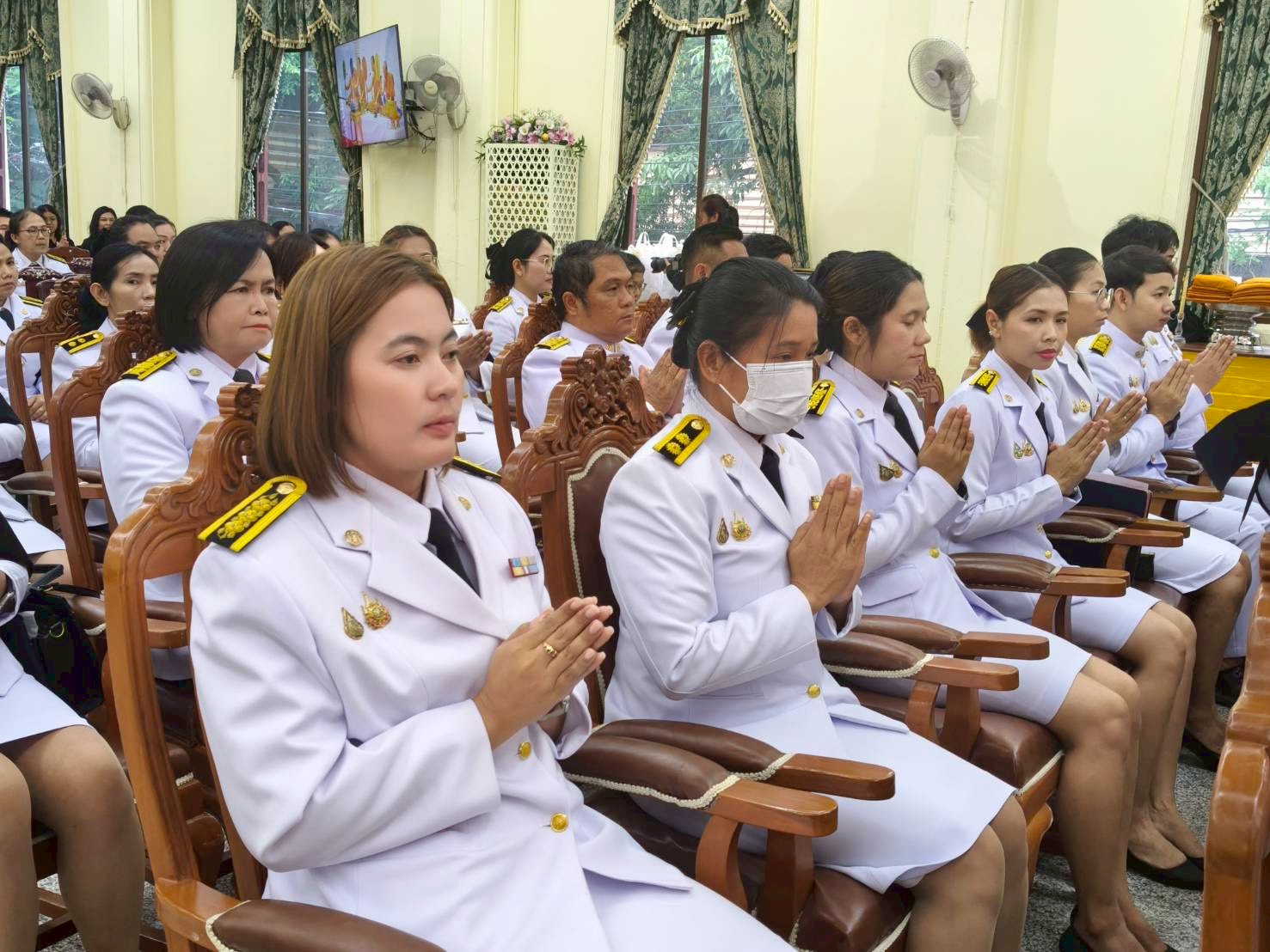 title - ส.ป.ก.พระนครศรีอยุธยา เข้าร่วมพิธีบำเพ็ญพระกุศลพระพิธีธรรมสวดพระอภิธรรมพระศพ สมเด็จพระเจ้าลูกเธอ เจ้าฟ้าพัชรกิติยาภา นเรนทิราเทพยวดี กรมหลวงราชสาริณีสิริพัชร มหาวัชรราชธิดา