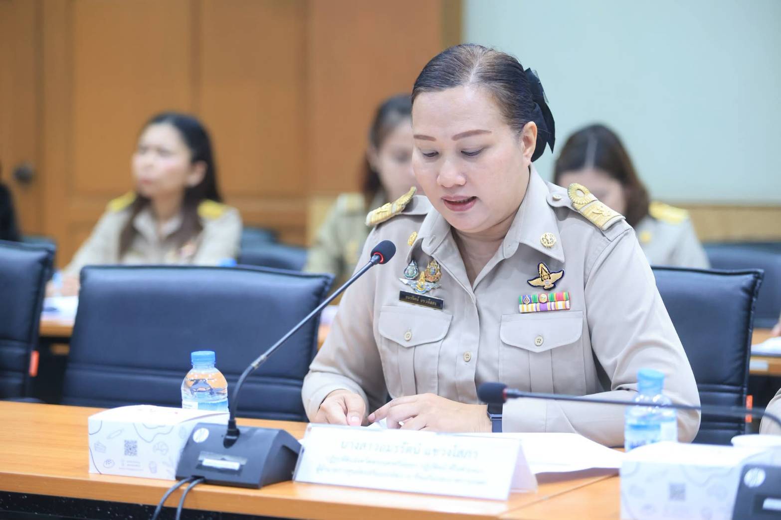 title - นางสาวอมรรัตน์ แขวงโสภา ปฏิรูปที่ดินจังหวัดพระนครศรีอยุธยา  เข้าร่วมประชุมติดตามความก้าวหน้าการจัดงาน 