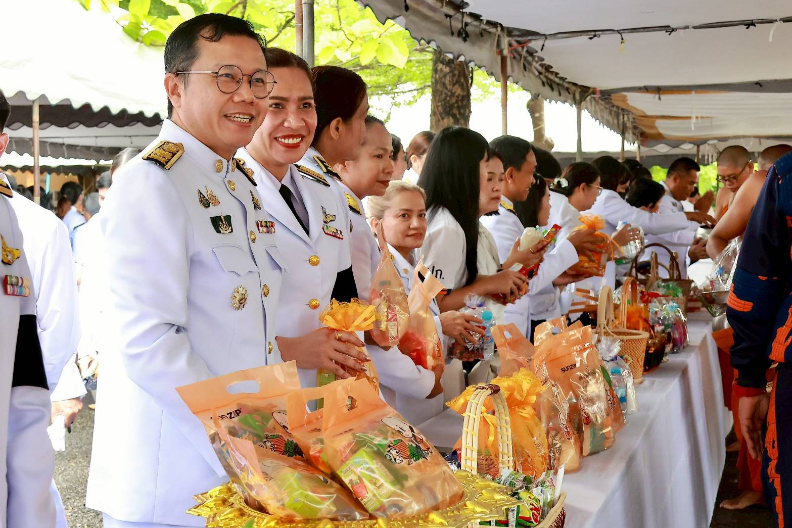 title - ส.ป.ก.ระนอง เข้าร่วมพิธีเจริญพระพุทธมนต์และทำบุญตักบาตร ถวายเป็นพระกุศล เนื่องในโอกาสวันคล้ายวันประสูติ พระเจ้าวรวงศ์เธอ พระองค์เจ้าโสมสวลี กรมหมื่นสุทธนารีนาถ