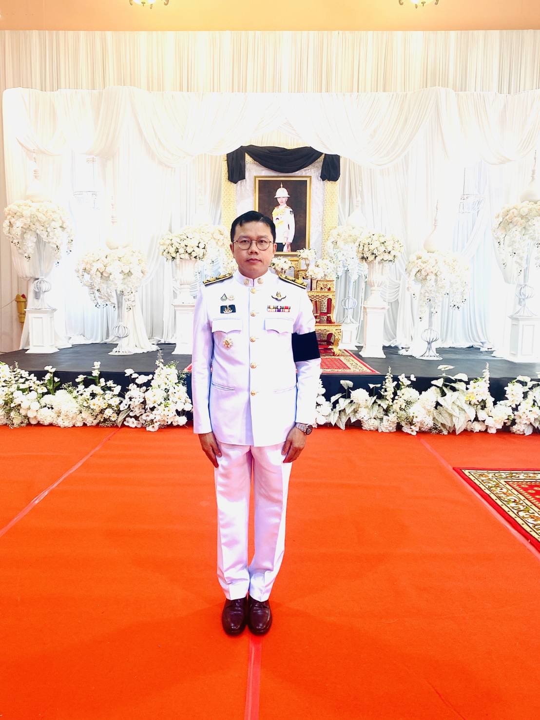 title - สำนักงานการปฏิรูปที่ดินจังหวัดระนอง เข้าร่วมพิธีบำเพ็ญกุศลสวดพระอภิธรรม อุทิศถวายพระกุศลแด่ สมเด็จพระเจ้าลูกเธอ เจ้าฟ้าพัชรกิติยาภา นเรนทิราเทพยวดี กรมหลวงราชสาริณีสิริพัชร มหาวัชรราชธิดา