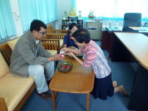 รดน้ำดำหัวท่านผู้ตรวจราชการ ส.ป.ก.