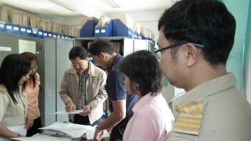 ผู้ตรวจราชการกรม ส.ป.ก. เขต 7 (นายธนู มีแสงเงิน) ตรวจราชการตามแผนการตรวจราชการประจำปี 2555  