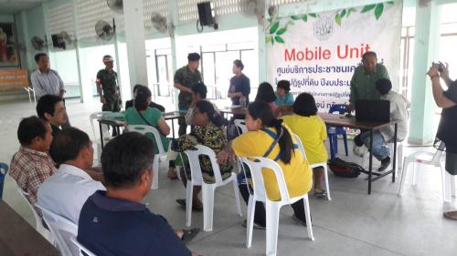 สำนักงานการปฏิรูปที่ดินจังหวัดราชบุรีได้ออกศูนย์บริการ Mobile Unit เคลื่นที่ ครั้งที่ 4 ณ ที่ว่าการอำเภอจอมบึง