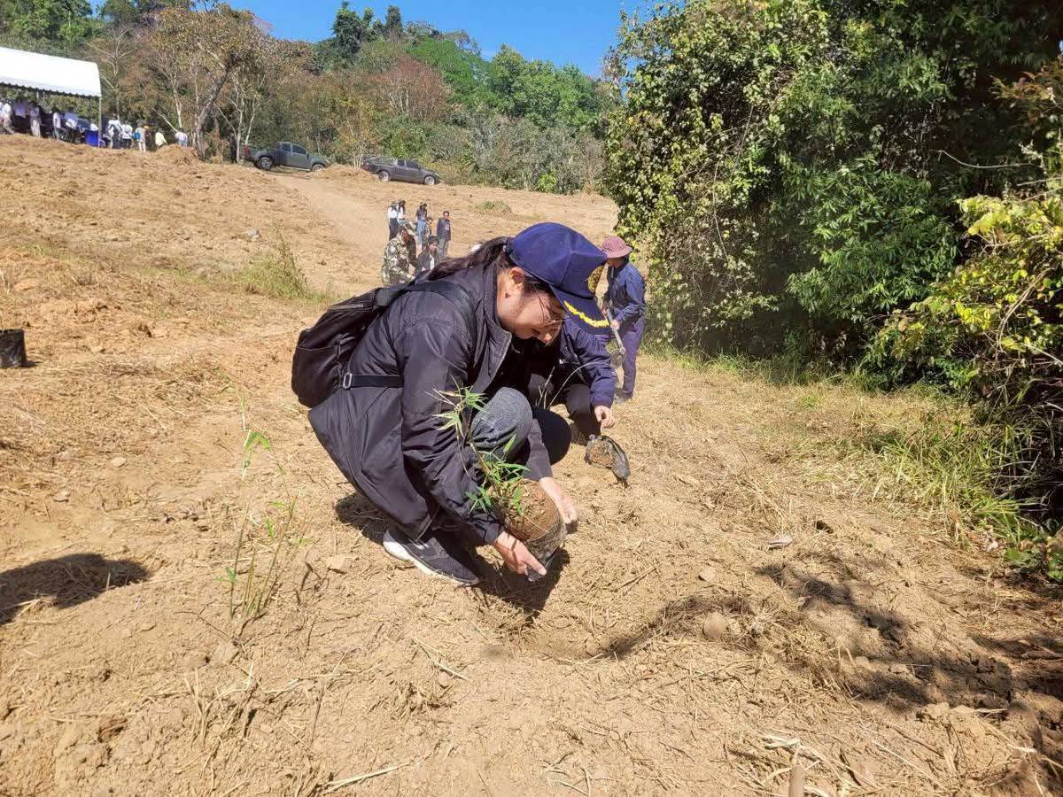title - พิธีเปิดงานและลงพื้นที่ดำเนินงานโครงการเสริมโป่งช้างและปลูกพืซอาหารช้างและสัตว์ป่าเพื่อขับเคลื่อนโครงการพัชรสุธาคชานุรักษ์ จังหวัดระยอง