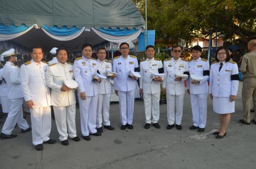 ร่วมพิธีบวงสรวงและถวายราชสักการะพระบรมรูปจำลองสมเด็จพระเจ้าตากสินมหาราช ประจำปี พ.ศ. 2559 ณ บริเวณศาลสมเด็จพระเจ้าตากสินมหาราช  วัดลุ่มพระอารามหลวง อำเภอเมืองระยอง จังหวัดระยอง 