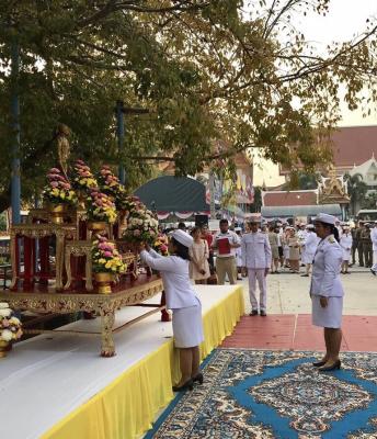 สำนักการปฏิรูปที่ดินจังหวัดระยองร่วมงานพิธีบวงสรวงและถวายราชสักการะพระบรมรูปจำลอง สมเด็จพระเจ้าตากสินมหาราช ประจำปี 2561 ณ บริเวณศาลสมเด็จพระเจ้าตากสินมหาราช วัดลุ่ม พระอารามหลวง อำเภอเมือง จังหวัดระยอง