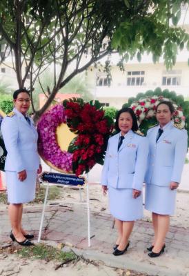 สำนักงานการปฏิรูปที่ดินจังหวัดระยอง ร่วมวางพวงมาลาถวายราชสักการะพระบรมสาทิสลักษณ์ สมเด็จพระนเรศวรมหาราช เนื่องในวันคล้าย วันสวรรคตสมเด็จพระนเรศวรมหาราช
