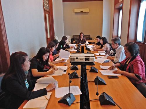 ประชุมคณะทำงานเพื่อวางระบบควบคุมภายในของสำนักวิชาการและแผนงาน