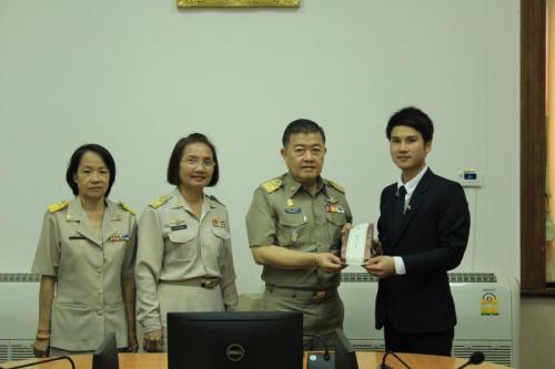 ผู้นำเยาวชนเกษตรไทยในเขตปฏิรูปที่ดิน ที่ผ่านการฝึกงานในประเทศญี่ปุ่นประจำปี ๒๕๖๑ เข้าพบเลขาธิการ ส.ป.ก. และผู้อำนวยการสำนักวิชาการและแผนงาน หลังจบการฝึกงาน
