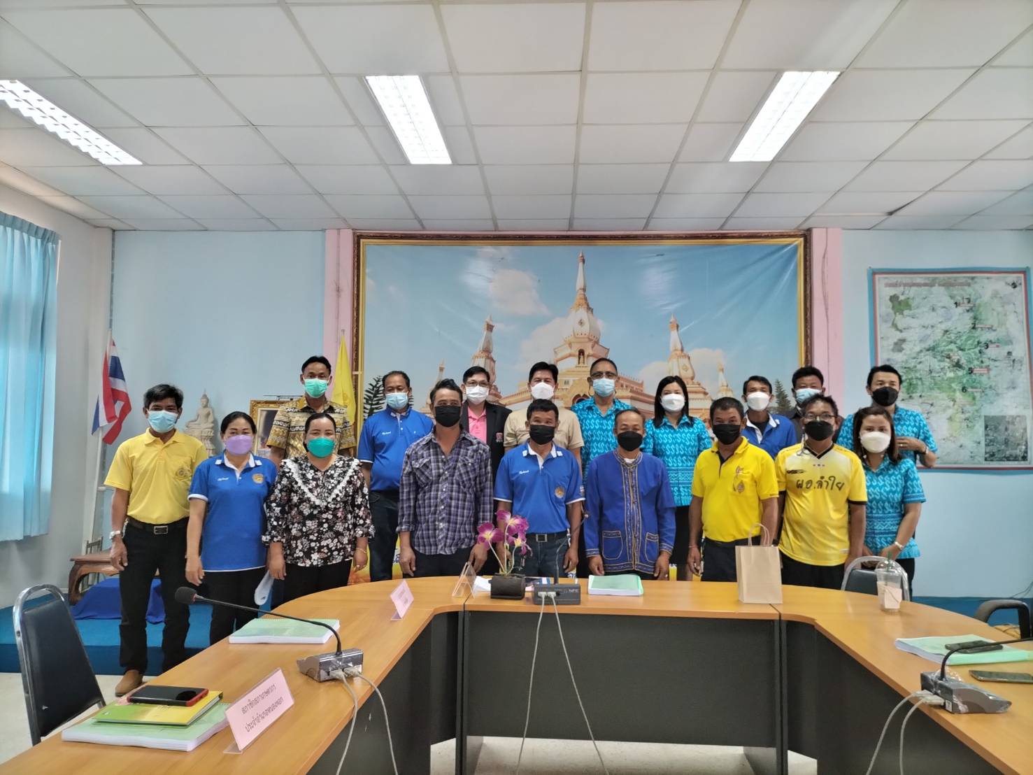 ส.ป.ก.ร้อยเอ็ด ประชุมคณะอนุกรรมการกลั่นกรองการใช้ประโยชน์ในที่ดินของผู้ได้รับการจัดที่ดิน ตำบลกกโพธิ์ และตำบลท่าสีดา อำเภอหนองพอก จังหวัดร้อยเอ็ด ครั้งที่ 1/2565