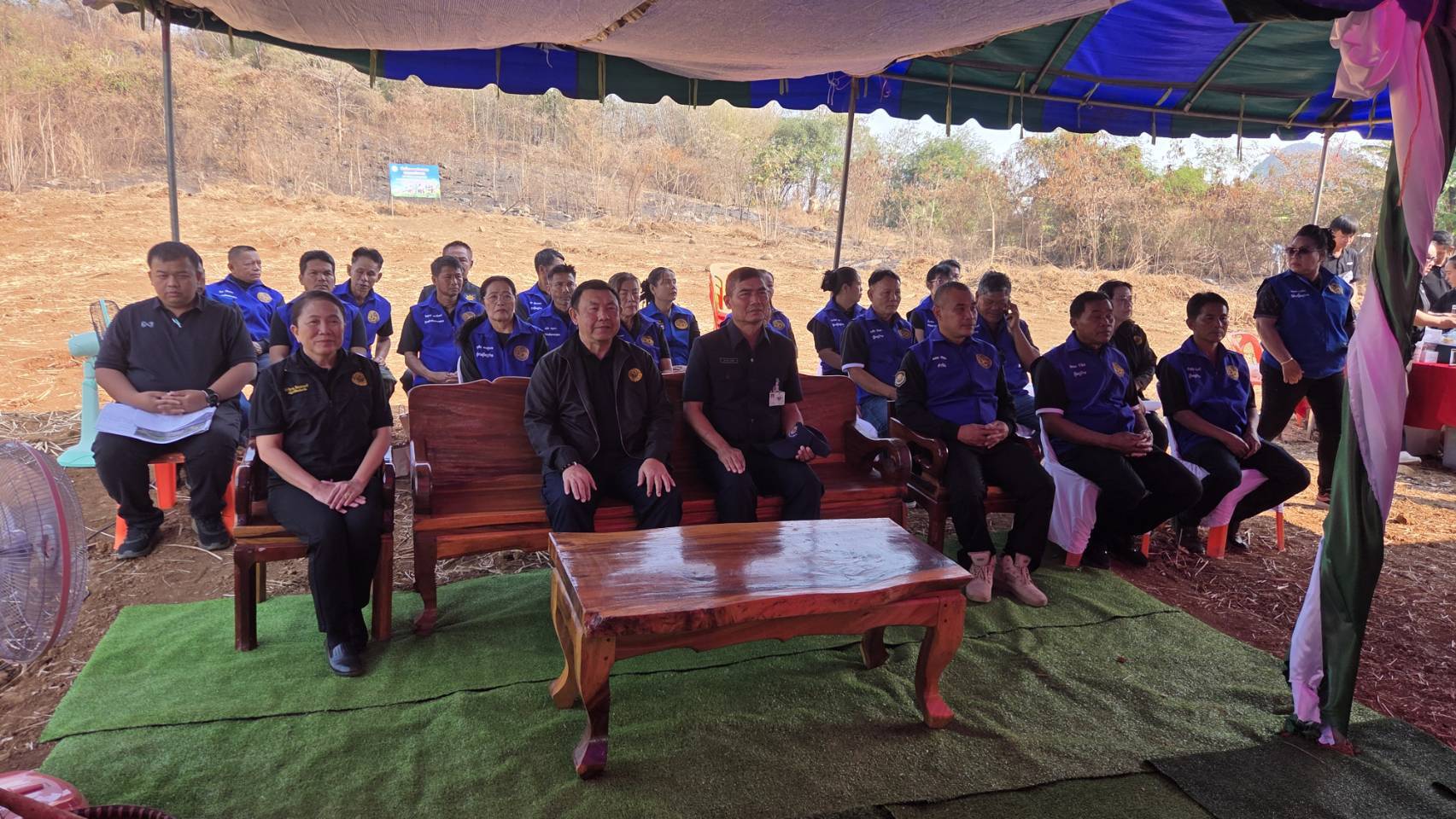 กปร. ลงพื้นที่ โครงการจัดที่ดินแปลงว่างให้เกษตรกรผู้ไร้ที่ดินทำกินในเขตปฏิรูปที่ดินจังหวัดเพชรบูรณ์  ตำบลบัววัฒนา อำเภอหนองไผ่ จังหวัดเพชรบูรณ์ และตรวจเยี่ยม กลุ่มหัตถกรรมแฝกและกก หมู่ที่ 3 บ้านโคกปรง ตำบลโคกปรง อำเภอวิเชียรบุรี จังหวัดเพชรบูรณ์&nbsp;