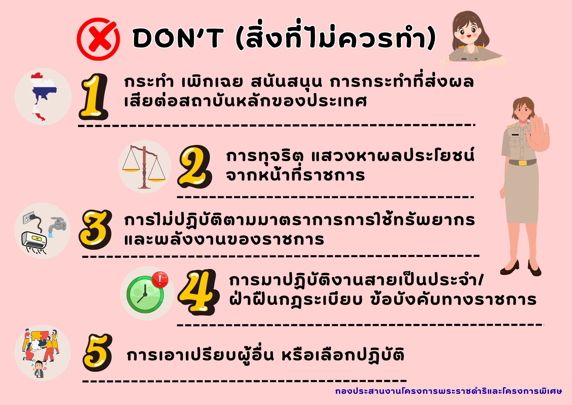 title - ปฏิญญาคุณธรรม (Do & Don't) ของกปร.