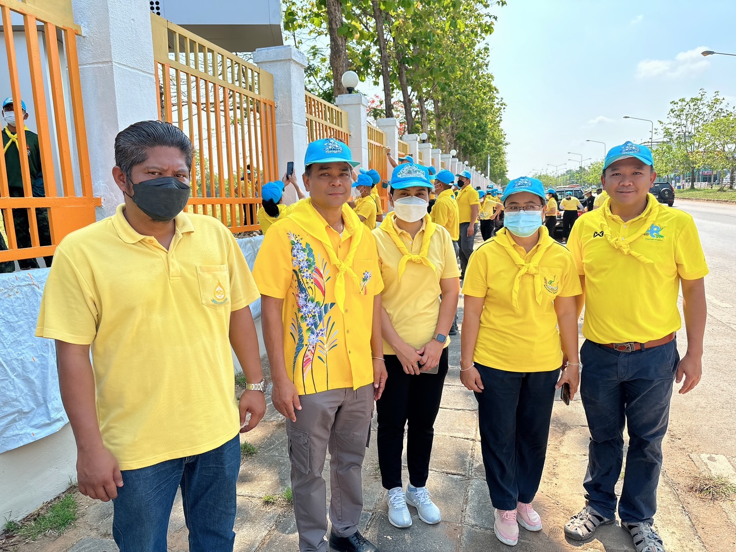 ส.ป.ก.สระแก้ว ร่วมจิตอาสาพัฒนาทาสีรั้วศูนย์ราชการจังหวัดจังหวัดสระแก้ว