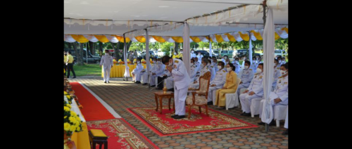 ส.ป.ก.สระแก้ว ร่วมพิธีเจริญพระพุทธมนต์หลและร่วมกันทำบุญตักบาตรพระสงฆ์และสามเณร  เนื่องในโอกาสวันเฉลิมพระชนมพรรษา 28 กรกฎาคม 2563