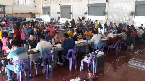 กิจกรรมศูนย์บริการประชาชนเคลื่อนที่ (Mobile Unit) ครั้งที่ ๖/๒๕๖๒ ณ หอประชุมที่ว่าการอำเภออากาศอำนวย จังหวัดสกลนคร 