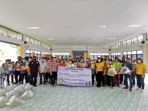 ร่วมมอบพันธุ์ปลาตะเพียนกับสำนักงานประมงจังหวัดสระบุรีให้กับเกษตรกรโครงการเกษตรทฤษฎีใหม่ในเขตปฏิรูปที่ดินตำบลวังม่วง