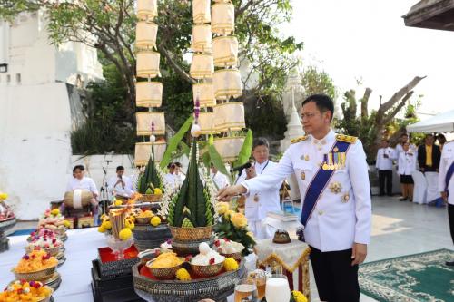 สำนักงานการปฏิรูปที่ดินจังหวัดสระบุรี ร่วมงานพิธีทำน้ำอภิเษก และพิธีเวียนเทียนสมโภชน้ำอภิเษก 