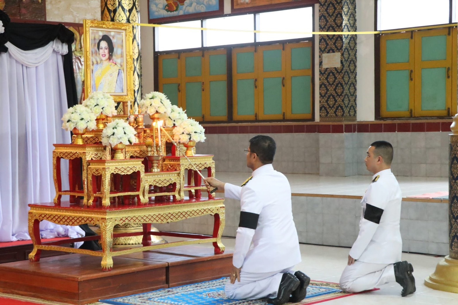 ปฏิรูปที่ดินจังหวัดสตูล ร่วมพิธีบำเพ็ญกุศลครบสัตตมวาร 7 วัน ถวายพระราชกุศลแด่สมเด็จพระนางเจ้าสิริกิติ์ พระบรมราชินีนาถ พระบรมราชชนนีพันปีหลวง