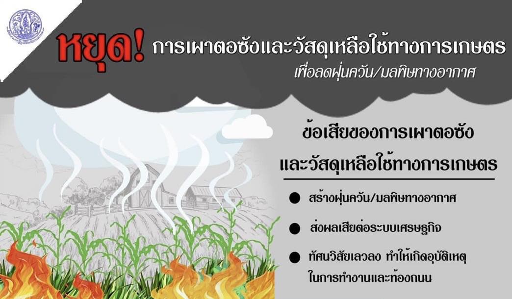 ประชาสัมพันธ์ลดการเผา