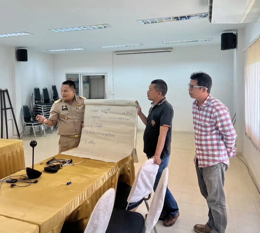 ร่วมประชุมเพื่อทราบผลการดำเนินงาน และเร่งรัดงานก่อสร้างโครงการดังกล่าวฯ