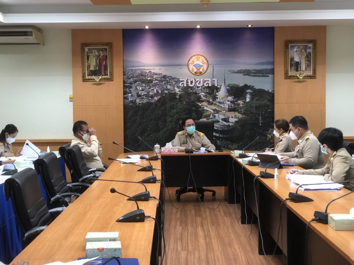 ส.ป.ก.สงขลา ร่วมประชุมคณะอนุกรรมการการดำเนินงานตามยุทธศาสตร์ชาติว่าด้วยการป้องกันและปราบปรามการทุจริต จังหวัดสงขลา ประจำไตรมาสที่ ๒ ปีงบประมาณ พ.ศ.๒๕๖๕