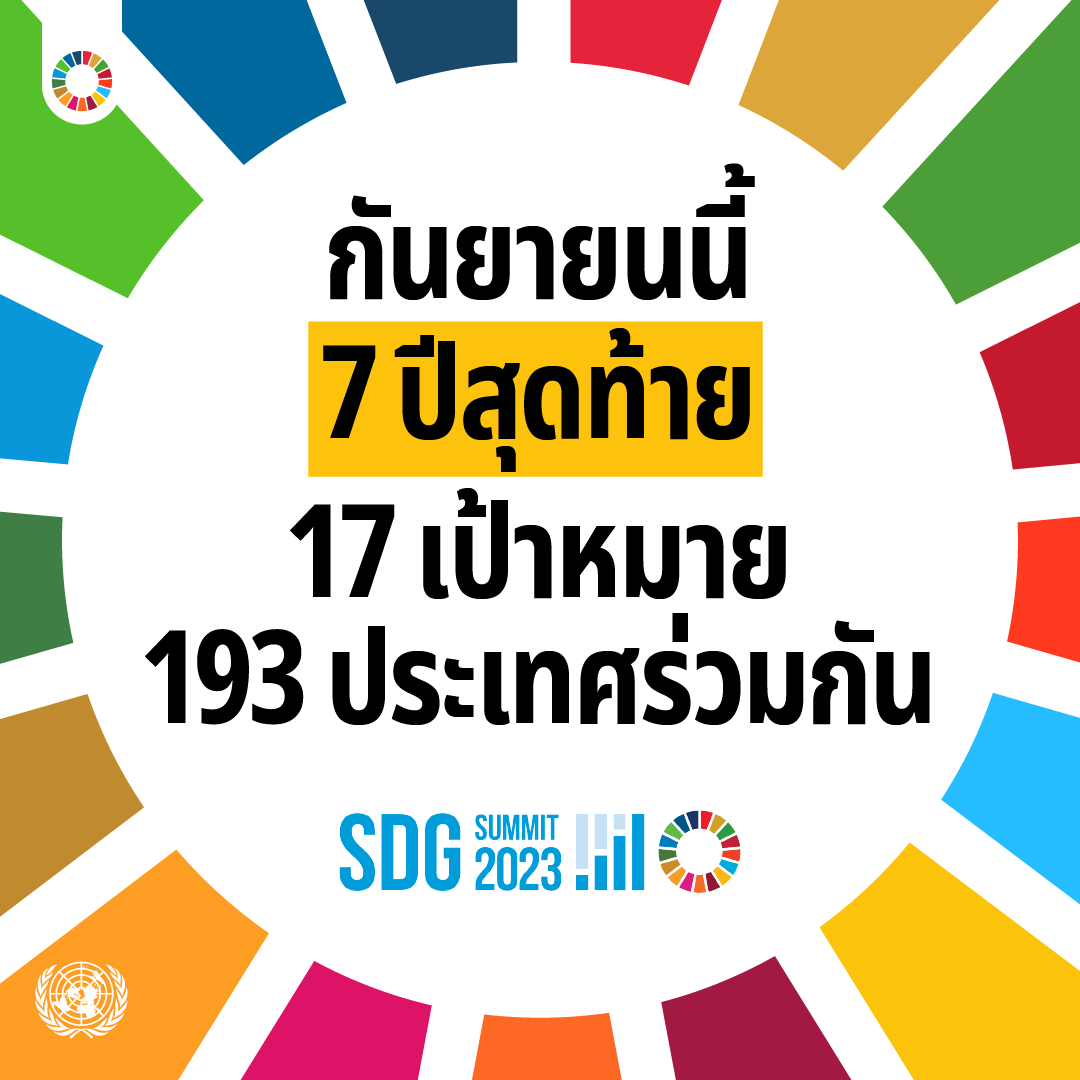 ประชาสัมพันธ์...เป้าหมายการพัฒนาที่ยั่งยืน Sustainable Development Goals (SDGs)