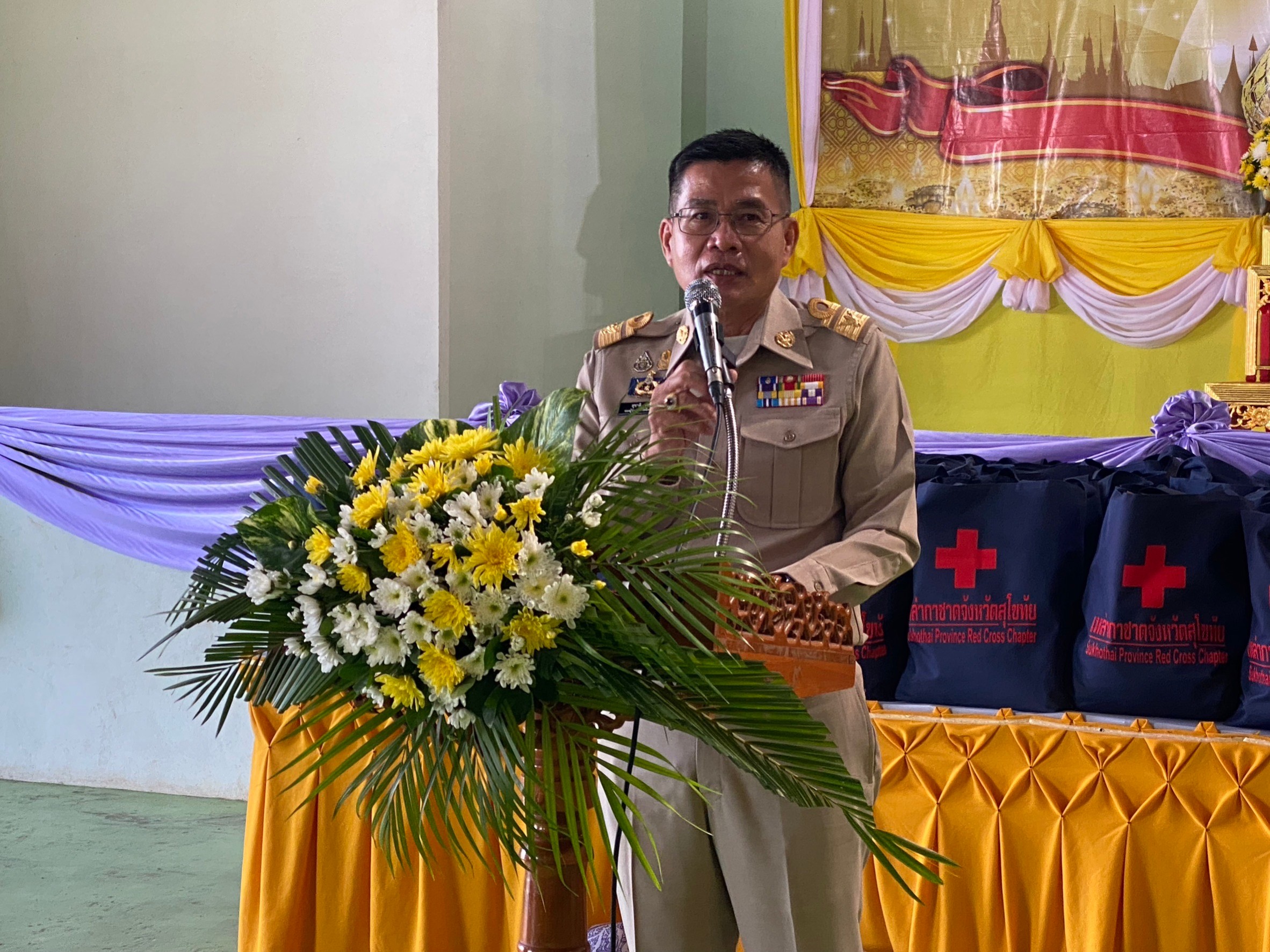 กิจกรรมโครงการ หน่วยบำบัดทุกข์ บำรุงสุข สร้างรอยยิ้มให้ประชาชน จังหวัดสุโขทัย ประจำเดือน ตุลาคม 2565
